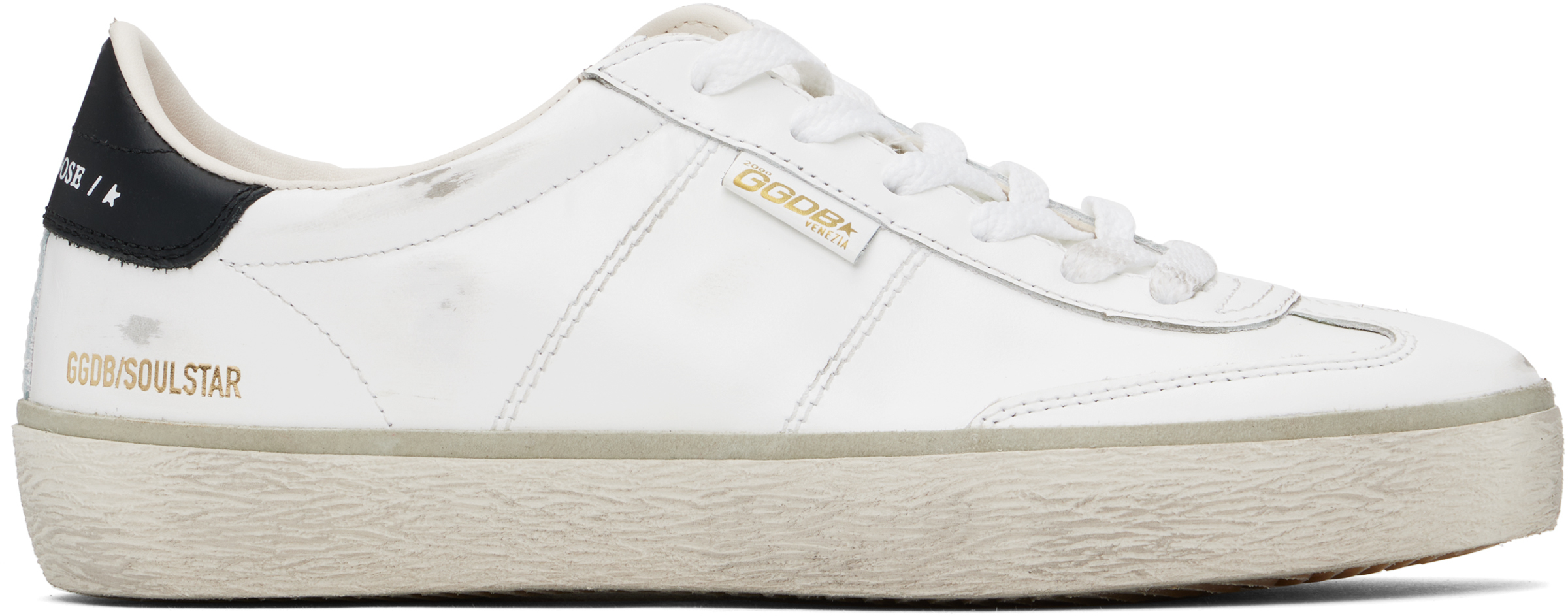 スニーカー GOLDEN  'Soul Star' sneakers White Golden Goose: White Soul Star Sneakers | SSENSE