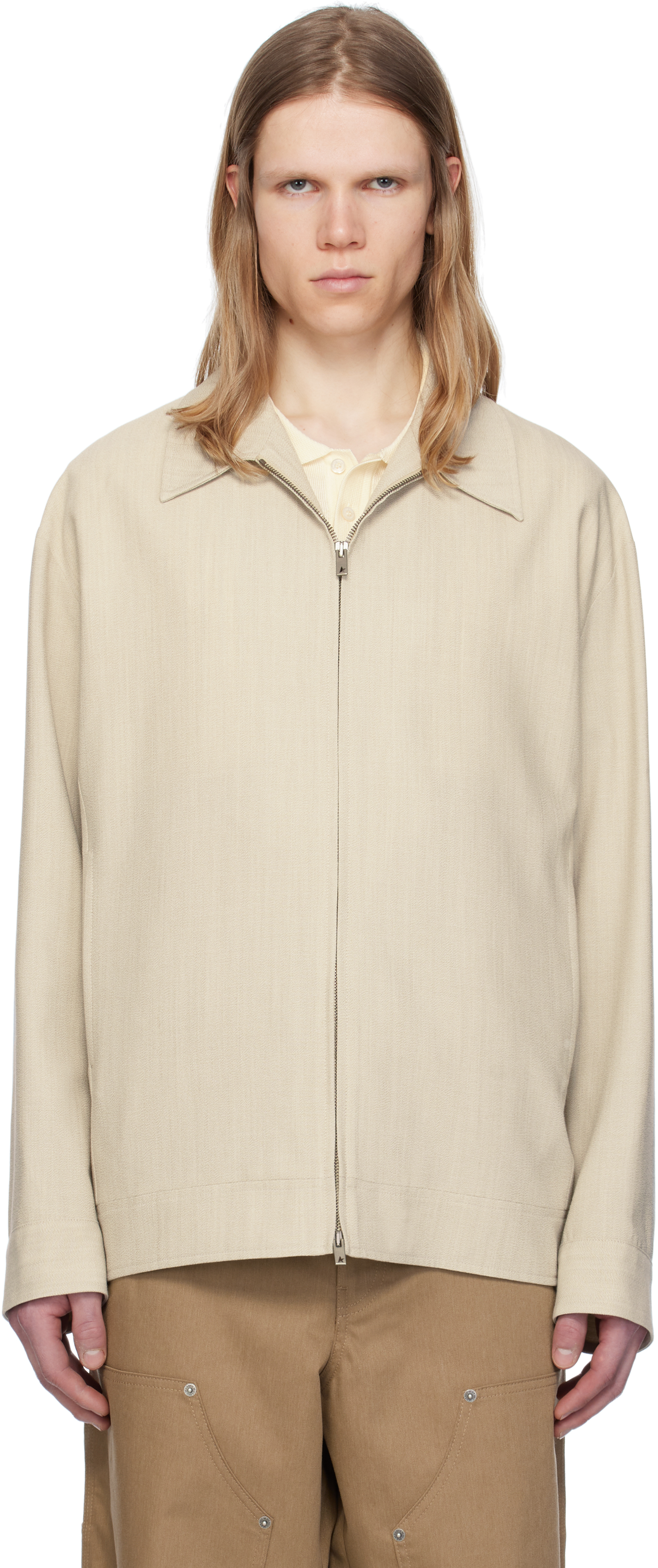 Beige Coach Jacket