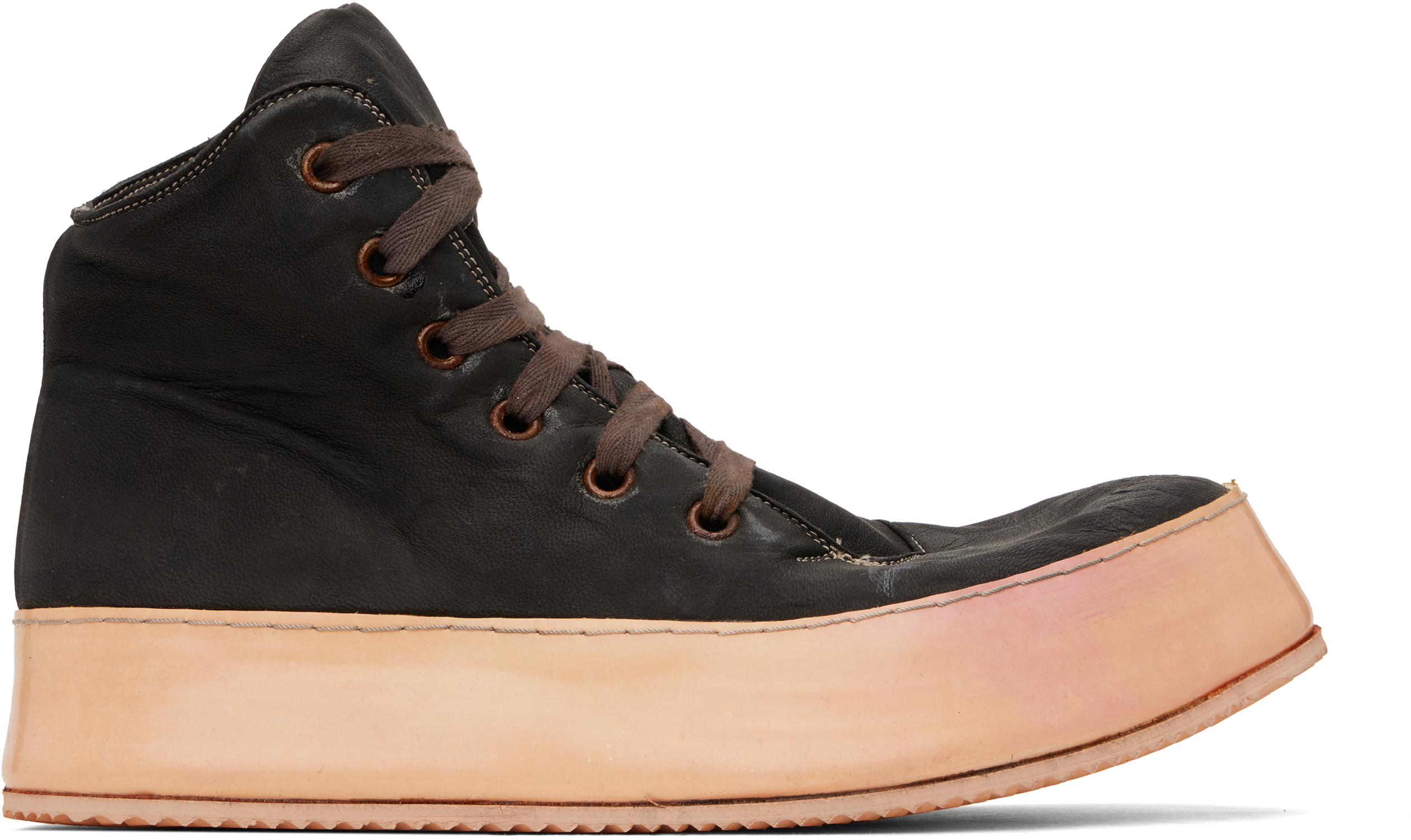 SSENSE Exclusive Brown Canua Mid Sneakers