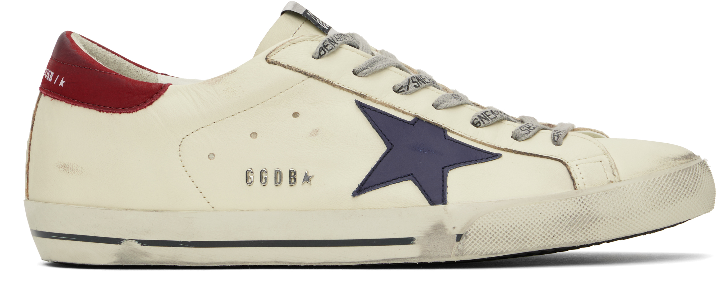【関税込み】Golden  オフホワイト Super-Star スニーカー Golden Goose: オフホワイト Super-Star スニーカー | SSENSE 日本