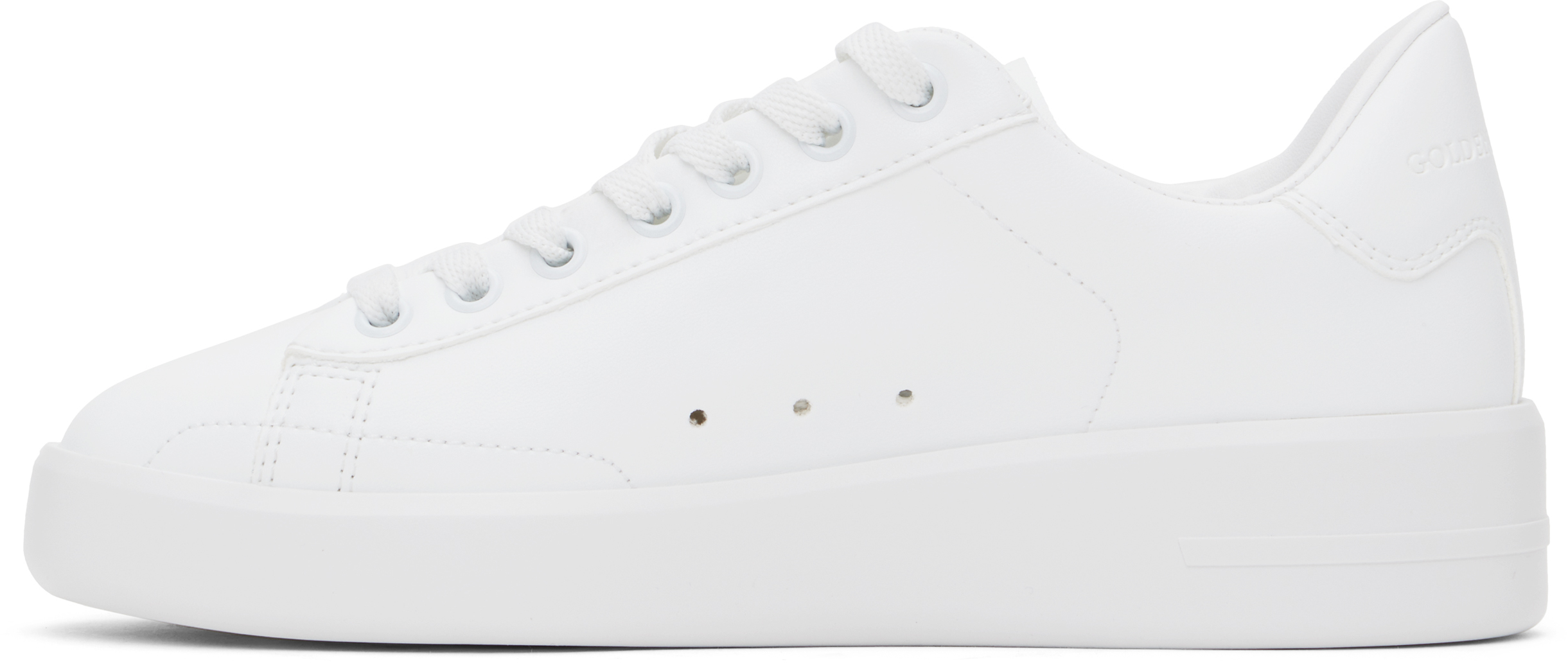 Golden Goose White Purestar Sneakers In Optic White