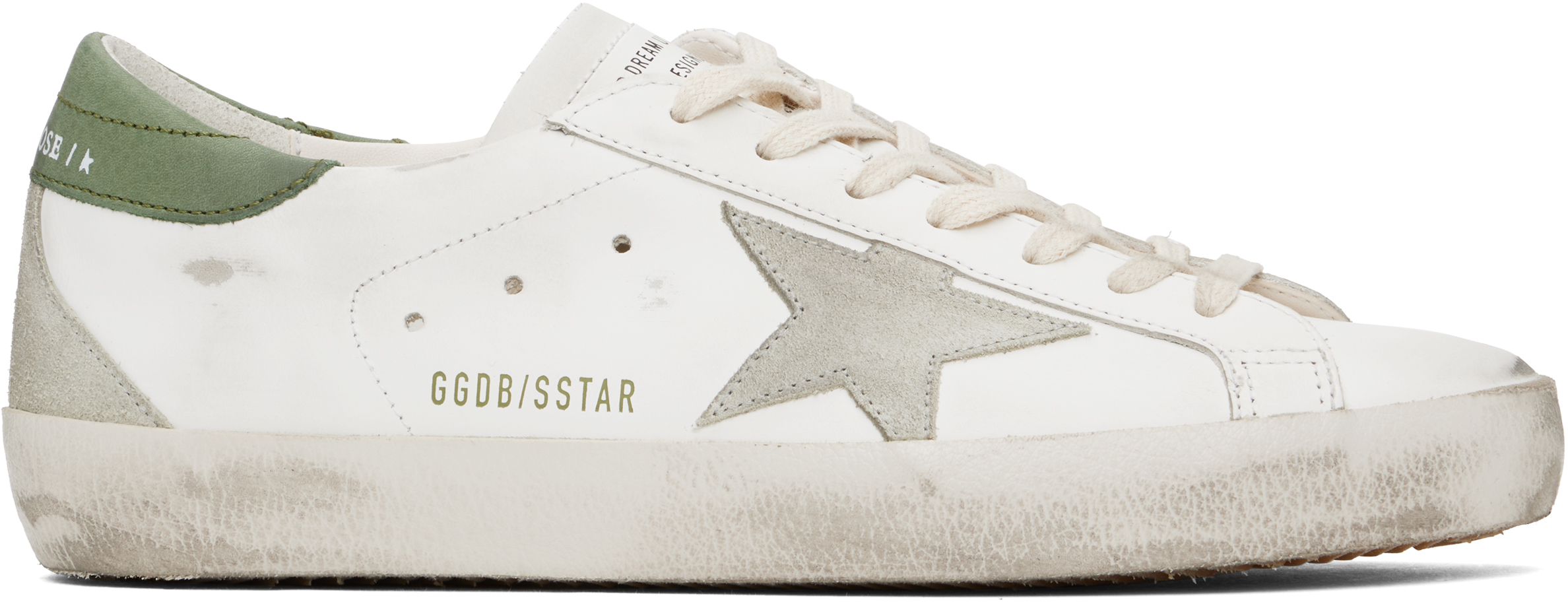 White 
Green Super-Star Classic Sneakers