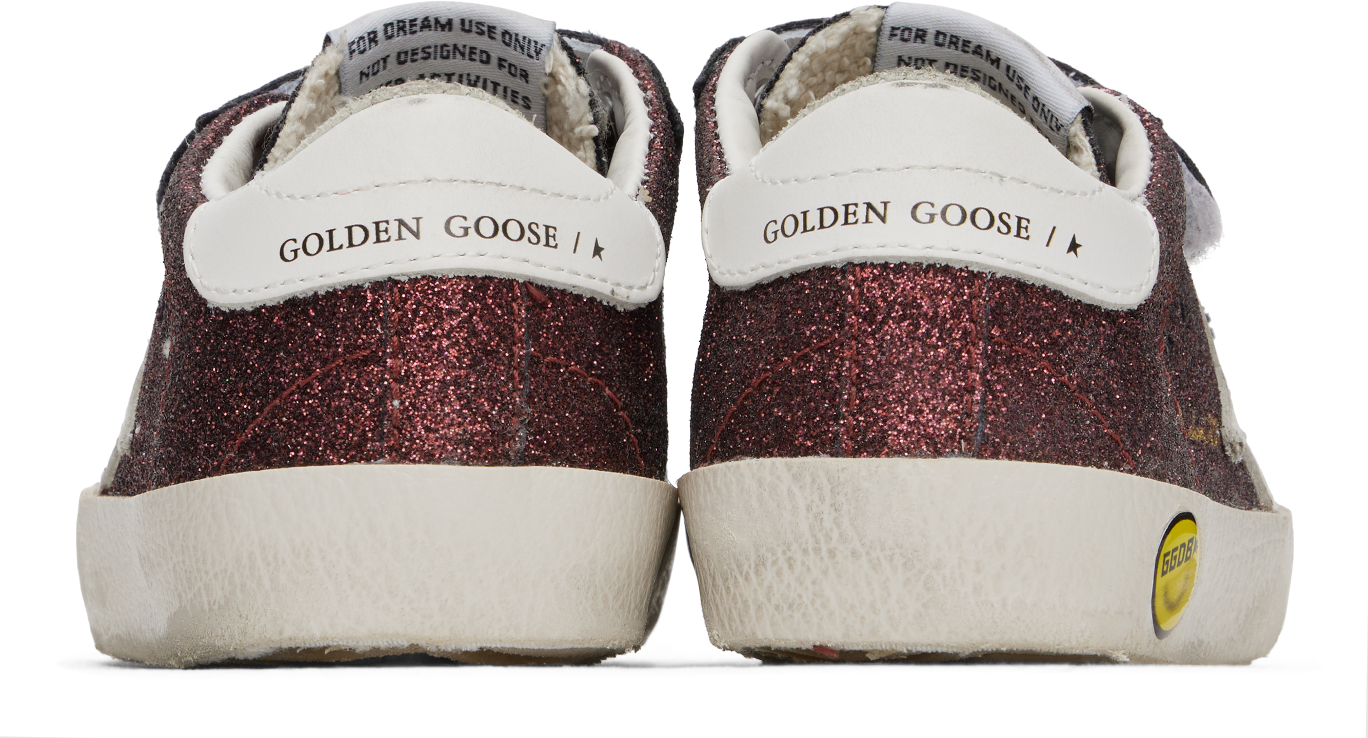 Golden Goose Old School Sneakers In 82469 Bordeaux/white