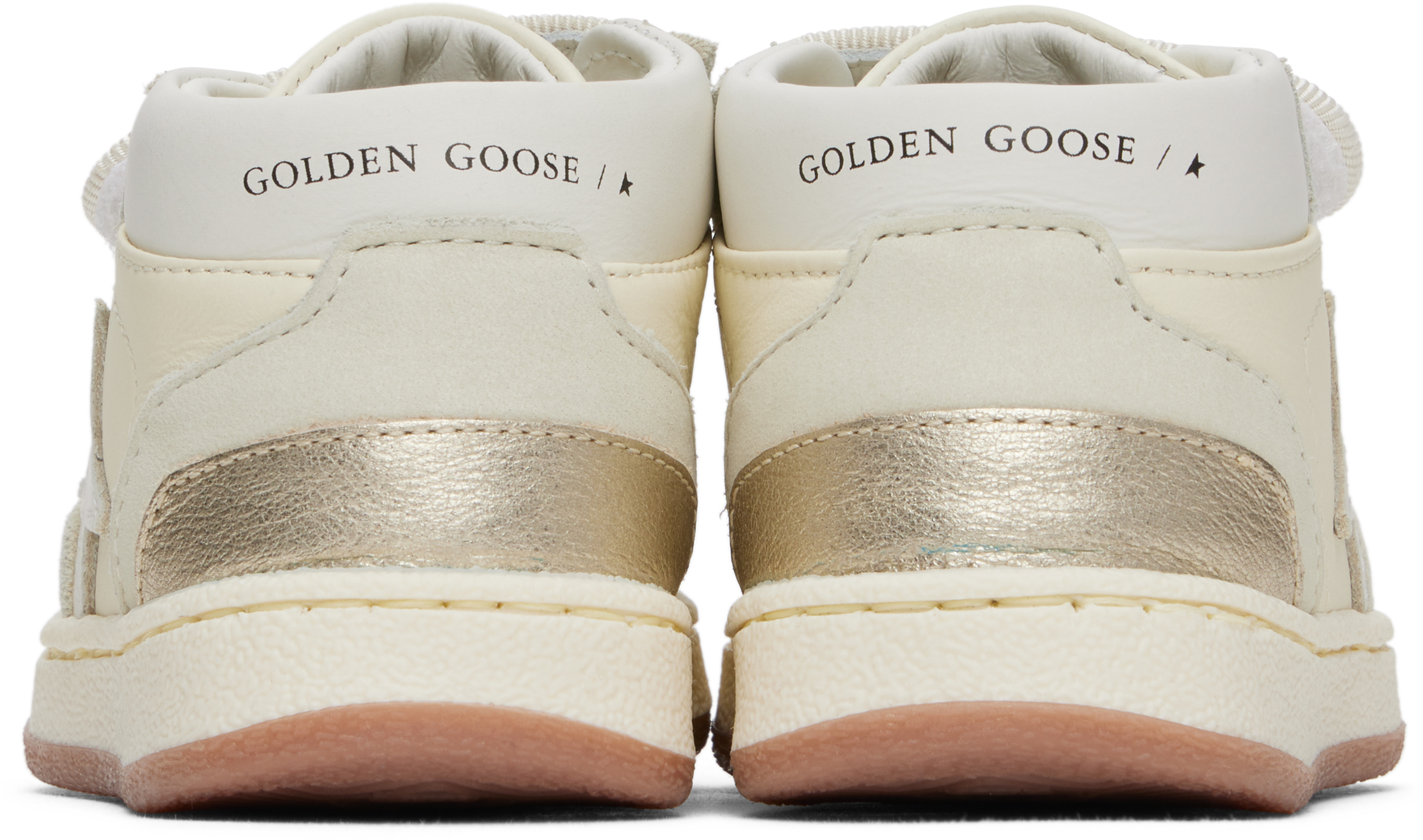 Golden Goose High-top Sneakers In 10847 White/platinum