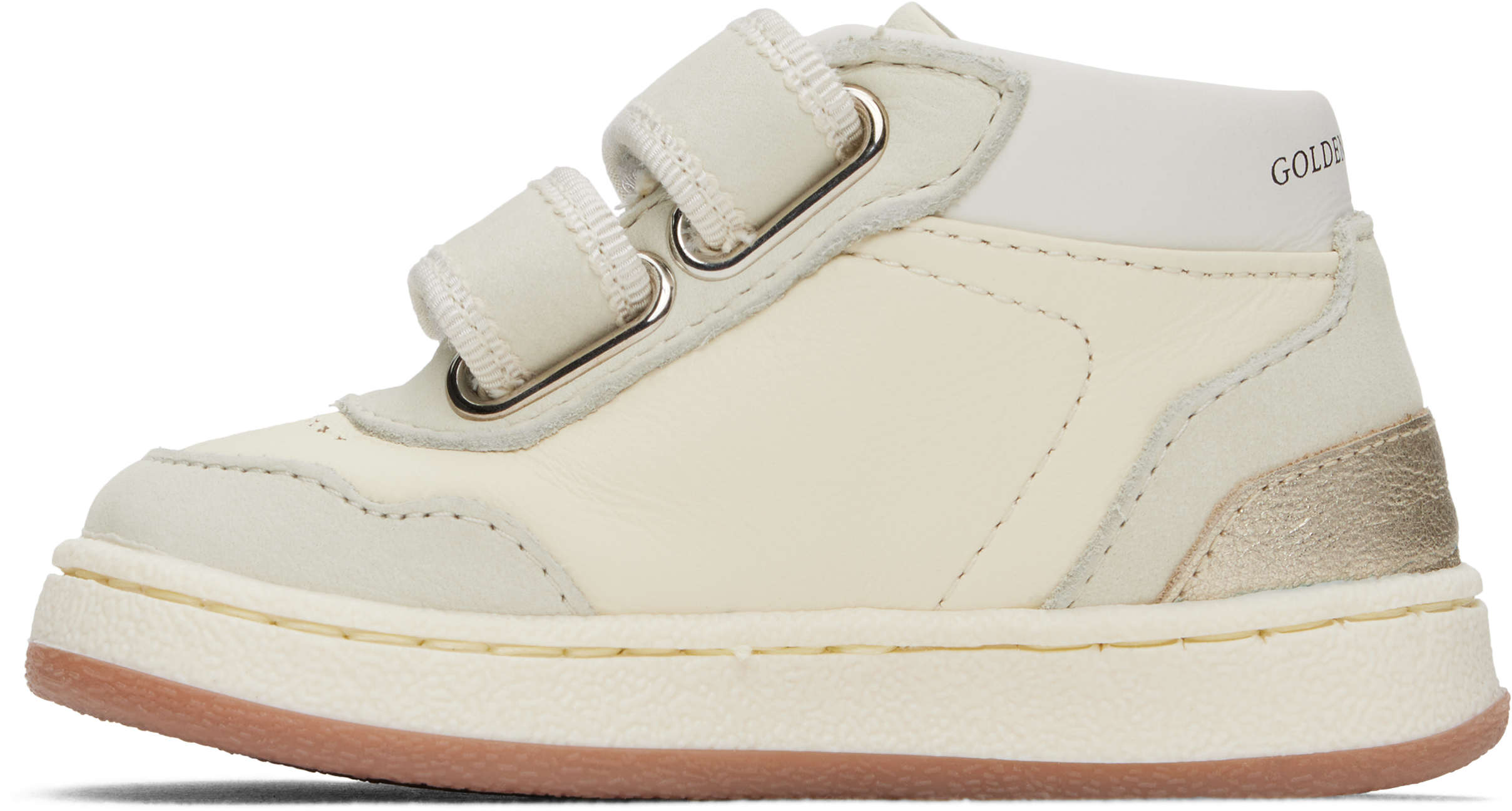 Golden Goose High-top Sneakers In 10847 White/platinum