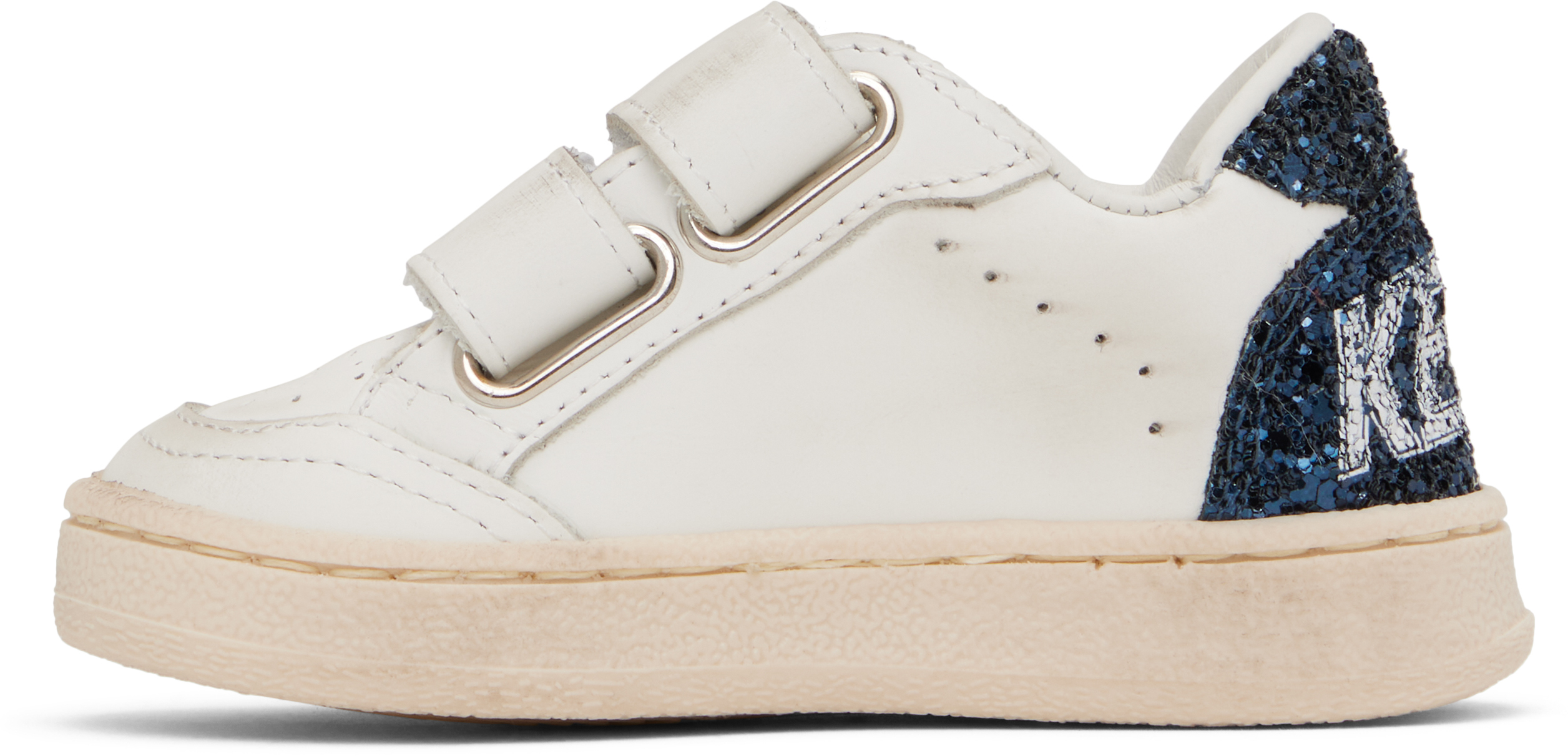 Golden Goose Ball Star Sneakers In 11314 White/gold/blu