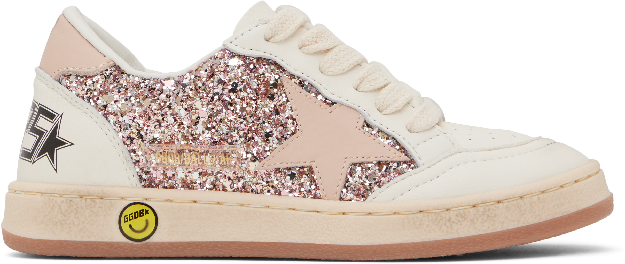 golden goose white and pink
