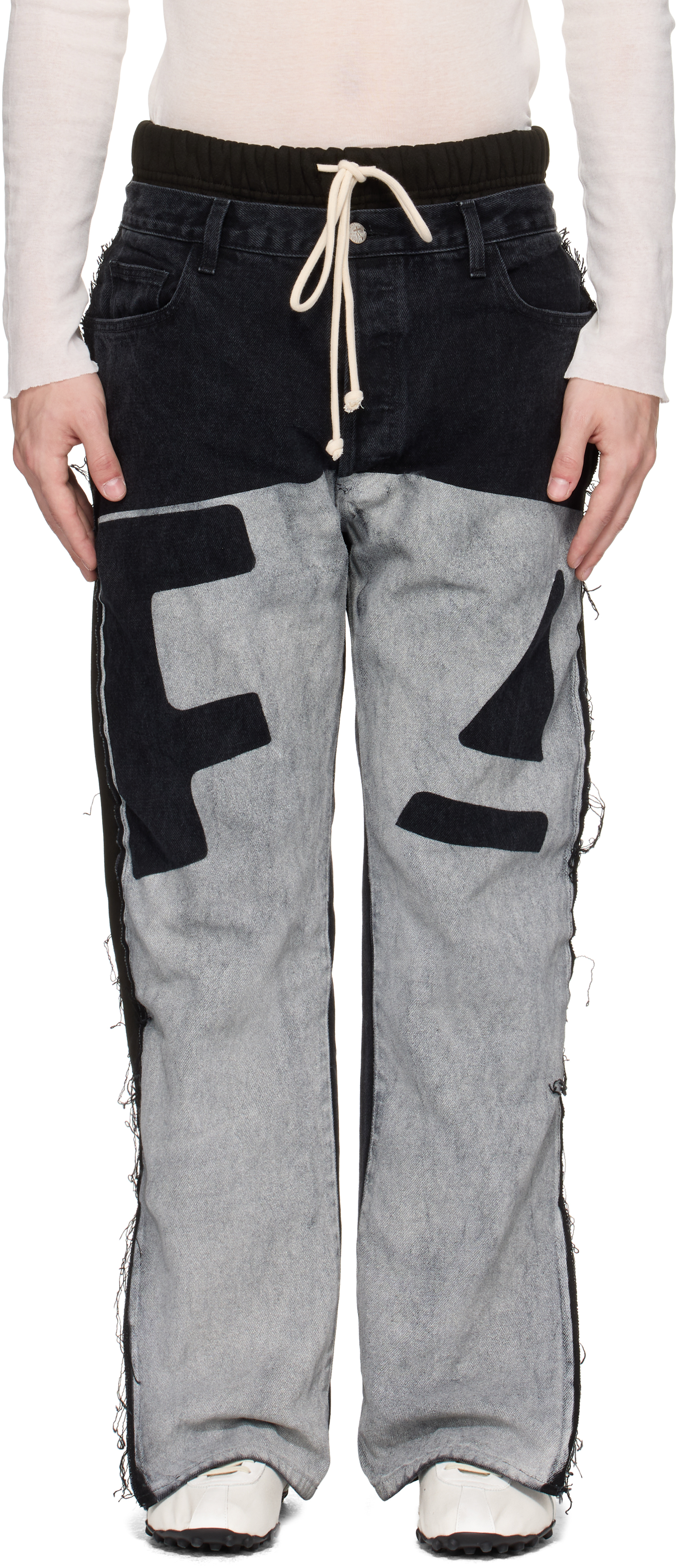 Black & Gray Father Agency Fara-C Jeans