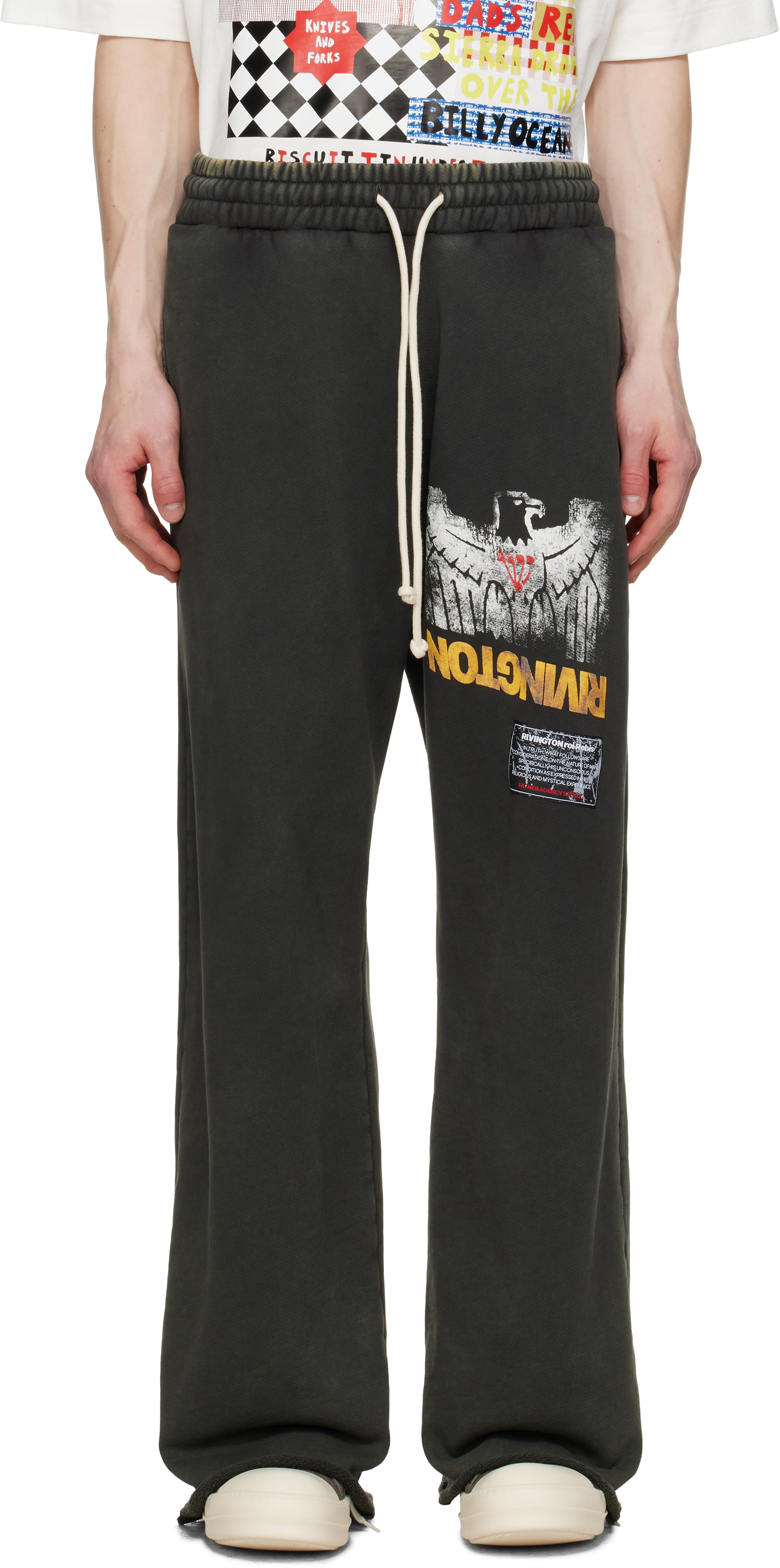 Gray Principal Sweatpants by Rivington Roi Rebis on Sale