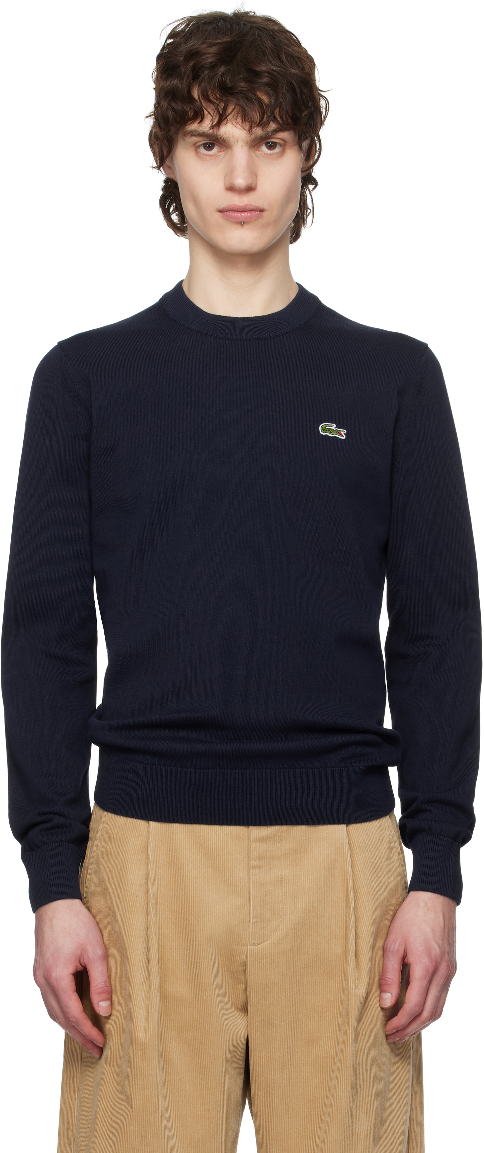lacoste-navy-crew-neck-cotton- lacoste-navy-crew-neck-cotton-