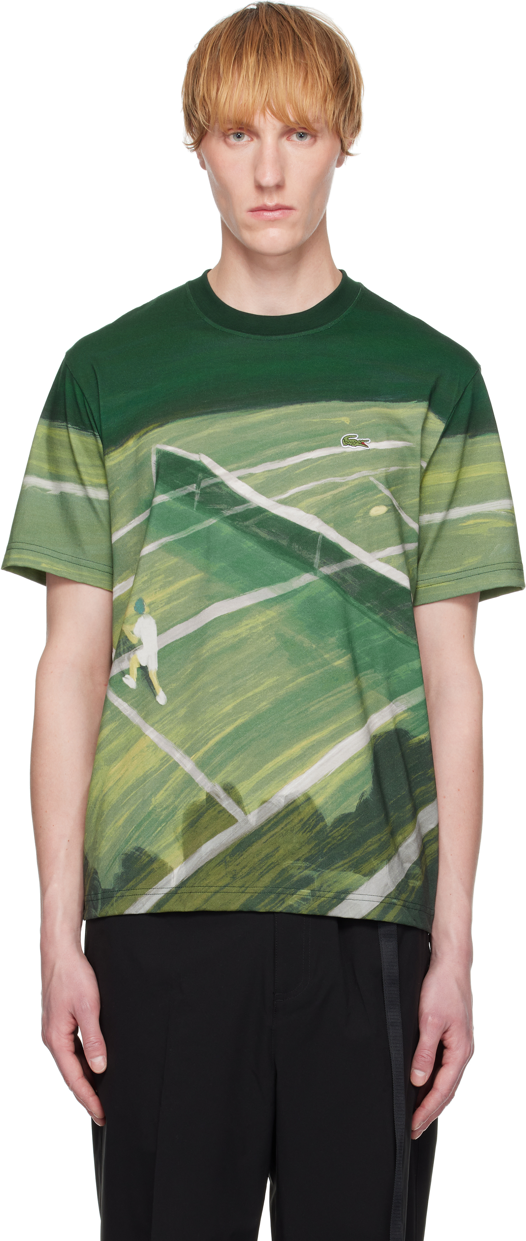 Lacoste Green Graphic Classic Fit T-shirt