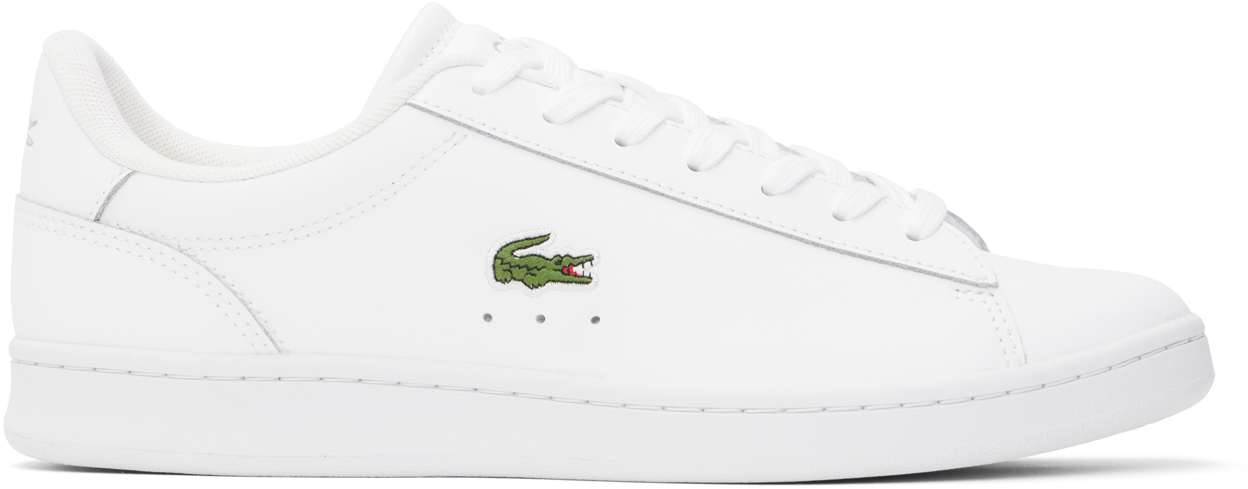 【関税込み】Lacoste ホワイト Carnaby Set レザースニーカー Lacoste: ホワイト Carnaby Set レザースニーカー | SSENSE 日本