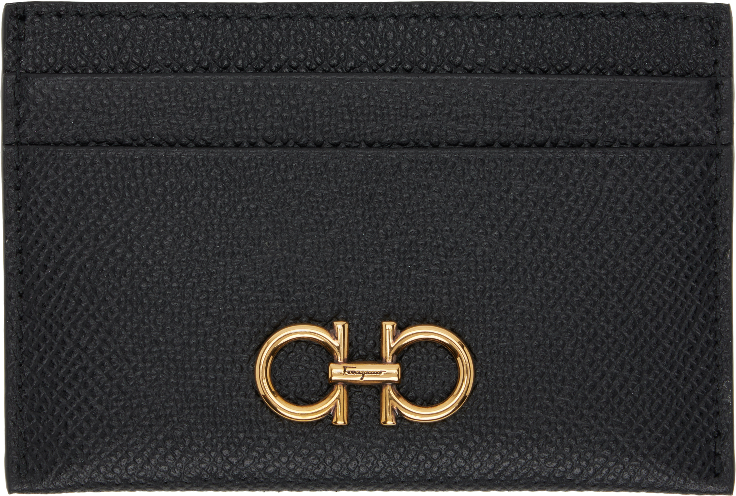 Black 'The Gancini Gemini Score' Card Holder