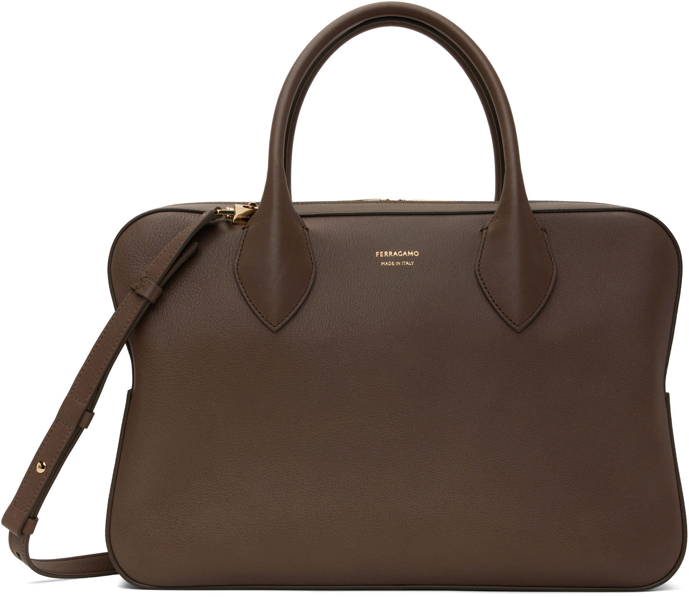 Ferragamo Taupe Star Stella Medium Bag In Brown