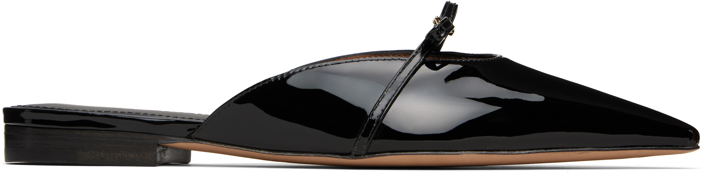 Black Giulye Mini Bow Slippers