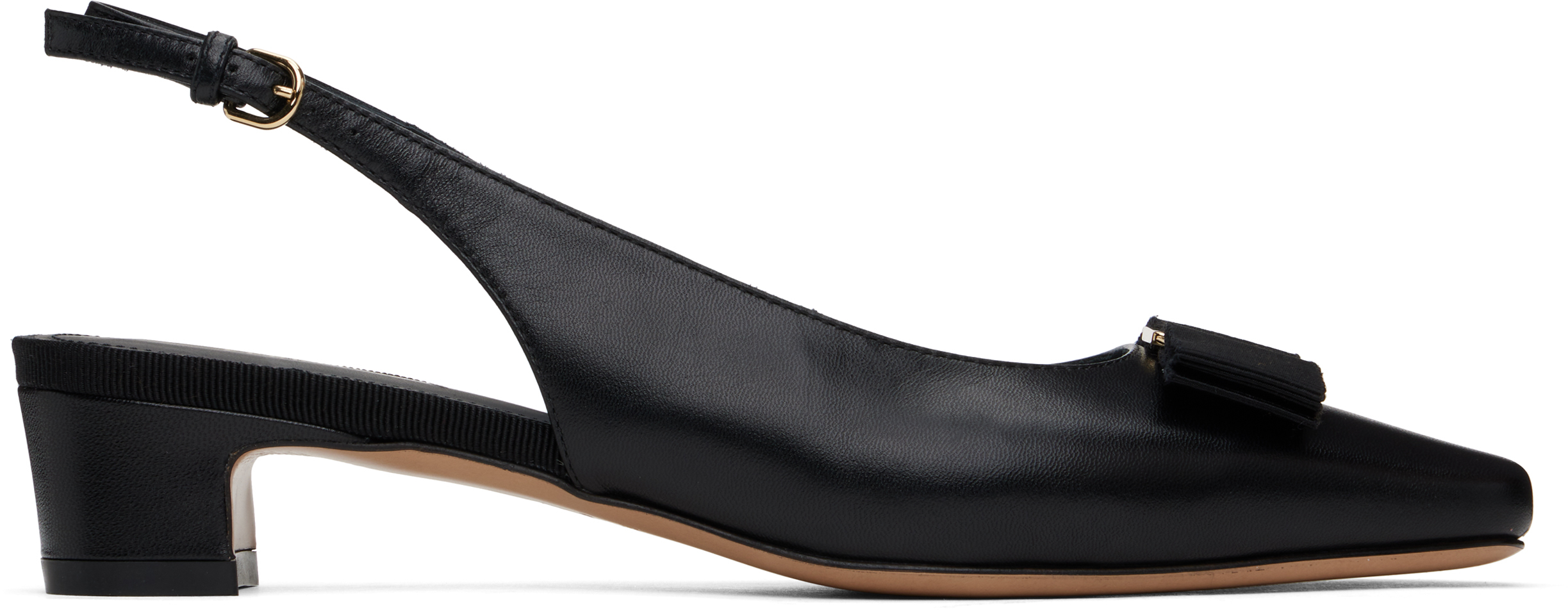 FERRAGAMO ブラック スリングバックヒール スリングバック - ウィメンズ | Ferragamo