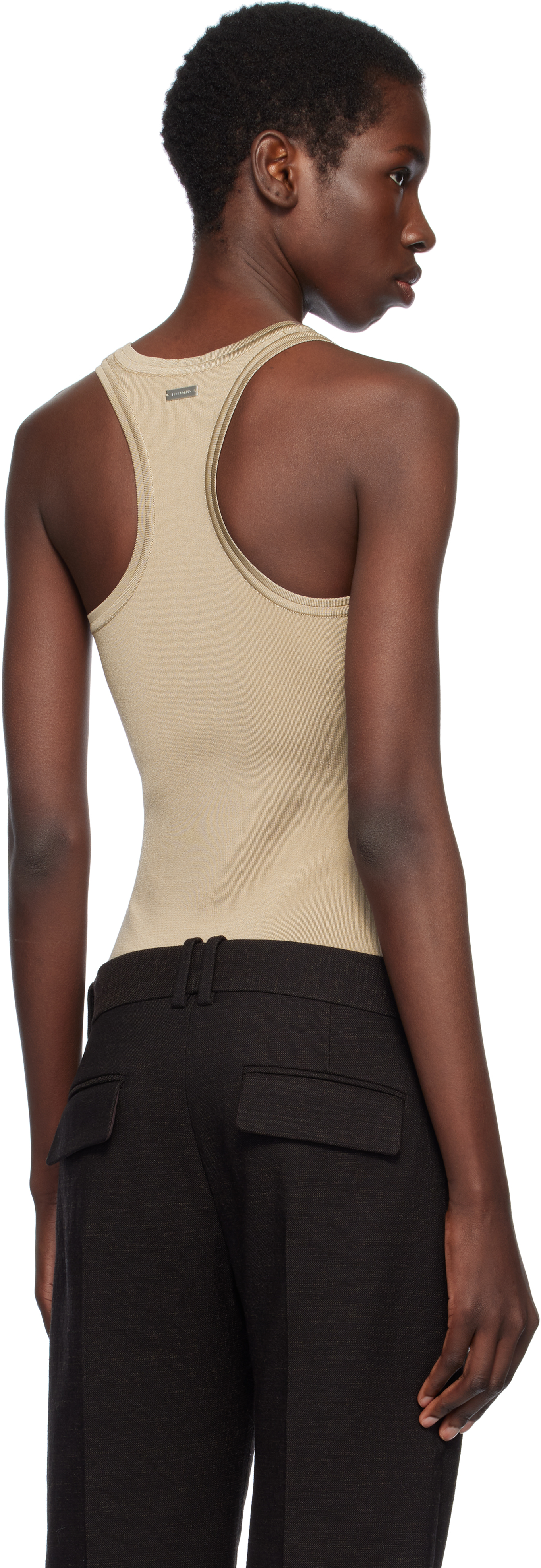 Ferragamo Khaki Knitted Bodysuit