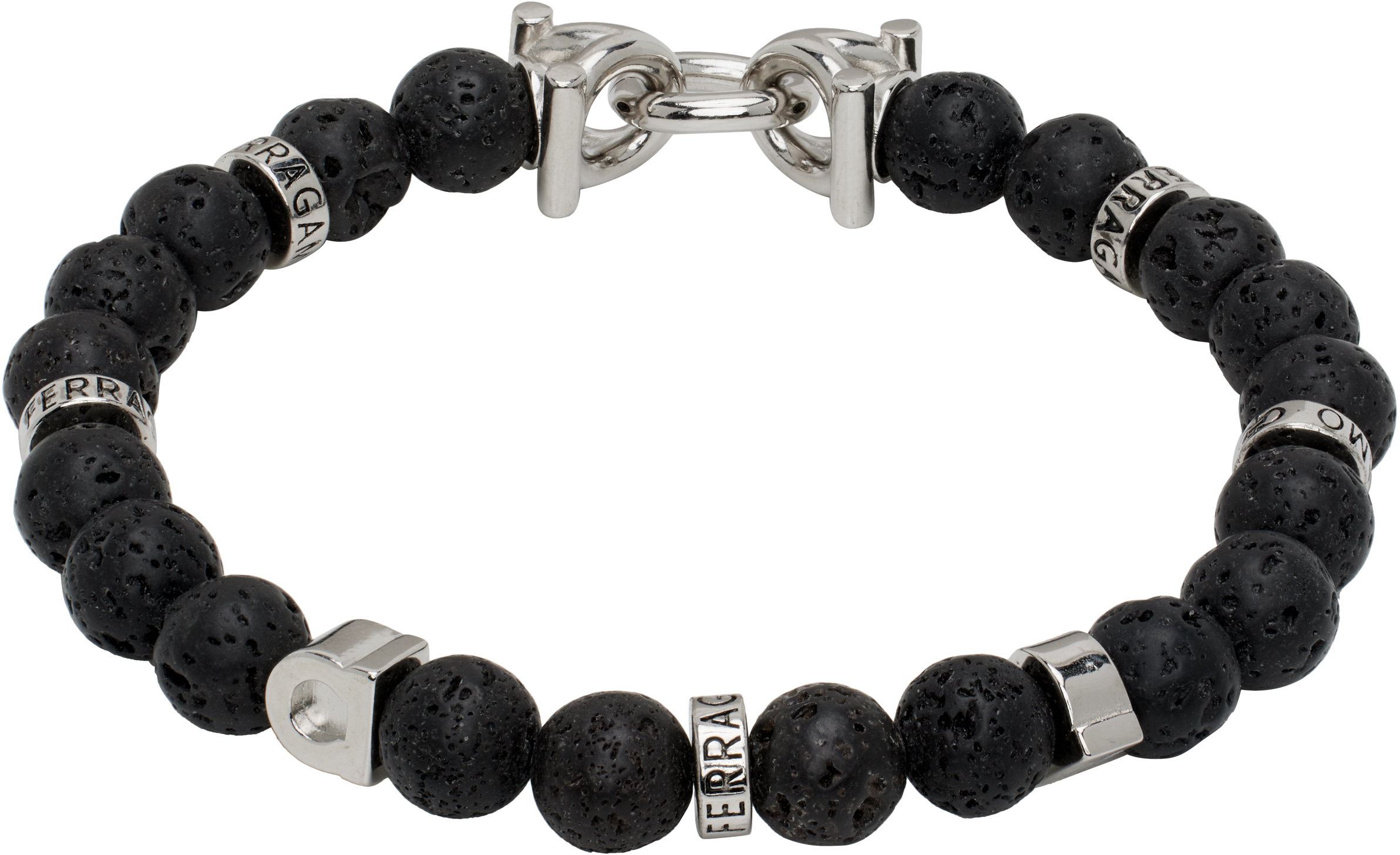 【★完売必至★】Salvatore Ferragamo☆ ブレイズ ブレスレット salvatore-ferragamo-black-