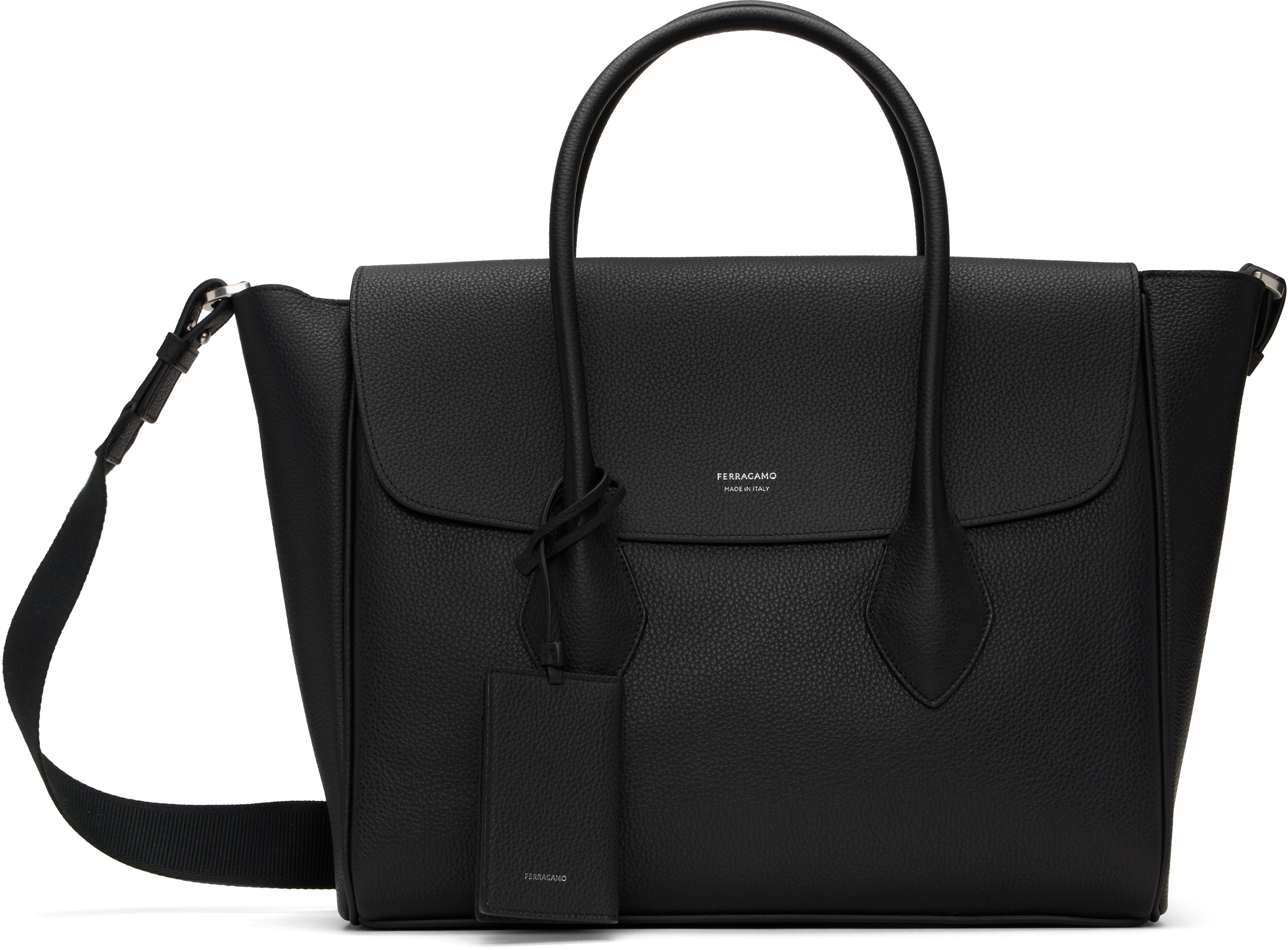 【関税込み】Ferragamo ブラック East-West ブリーフケース Ferragamoのブラック East-West ブリーフケースがセール中