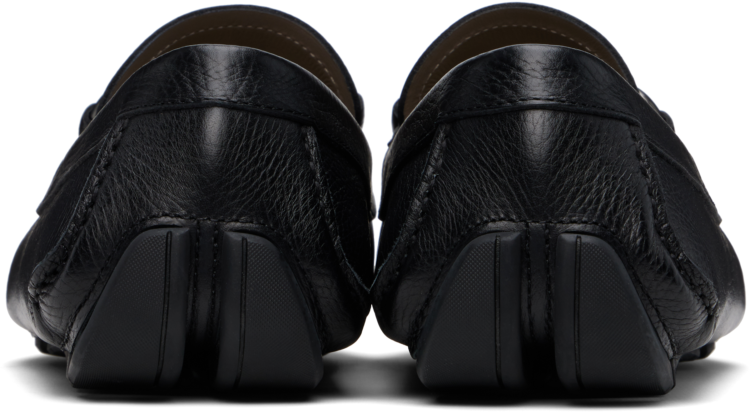 Ferragamo Brown Gancini Ornament Loafers
