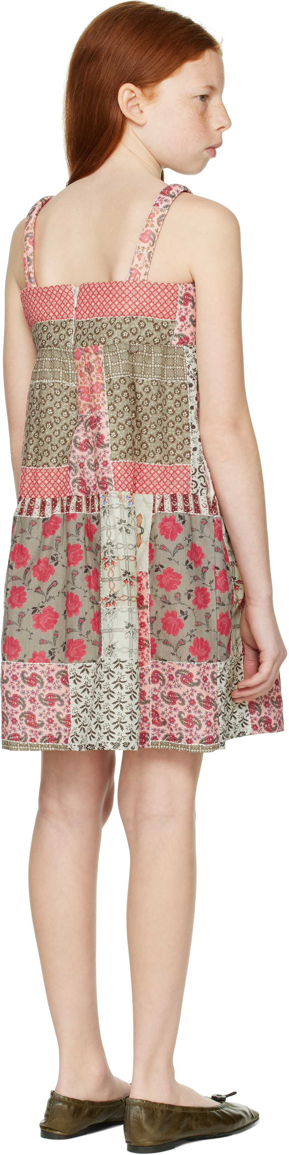 Sea Ny Kids Multicolor Panna Patchwork Dress In Multi