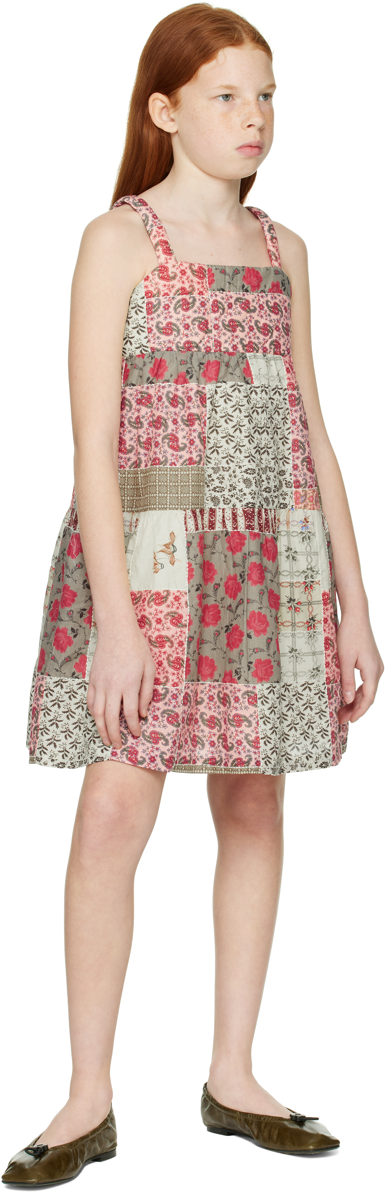 Sea Ny Kids Multicolor Panna Patchwork Dress In Multi