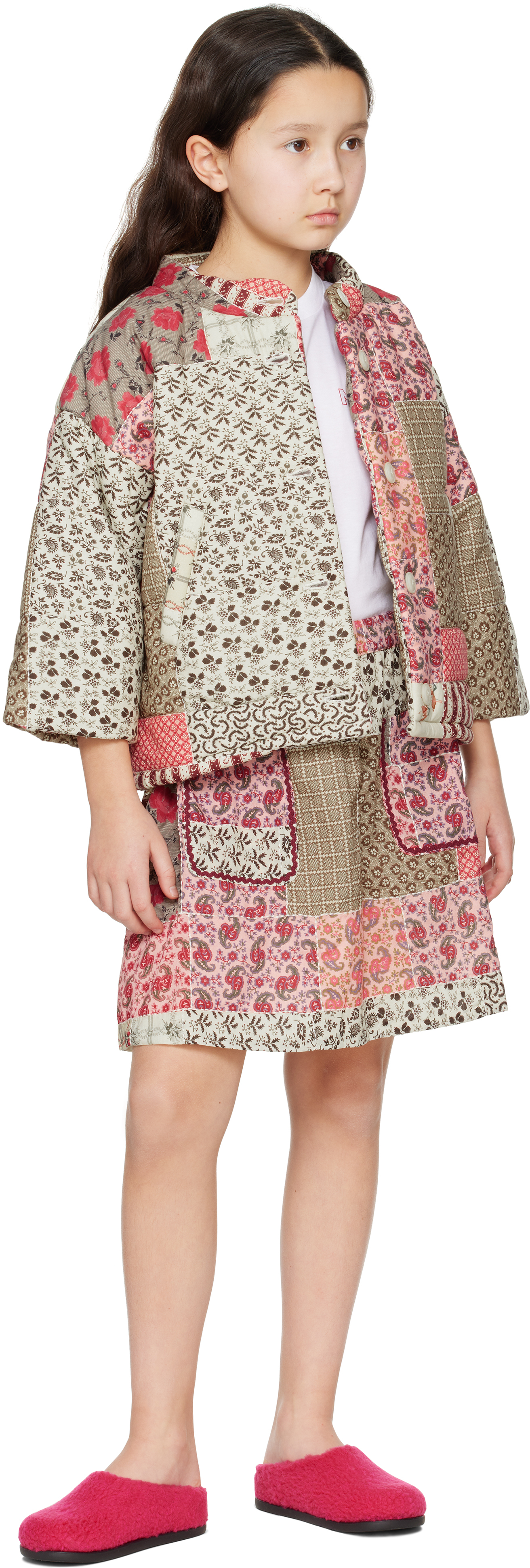 Sea Ny Kids Multicolor Panna Patchwork Skirt In Multi