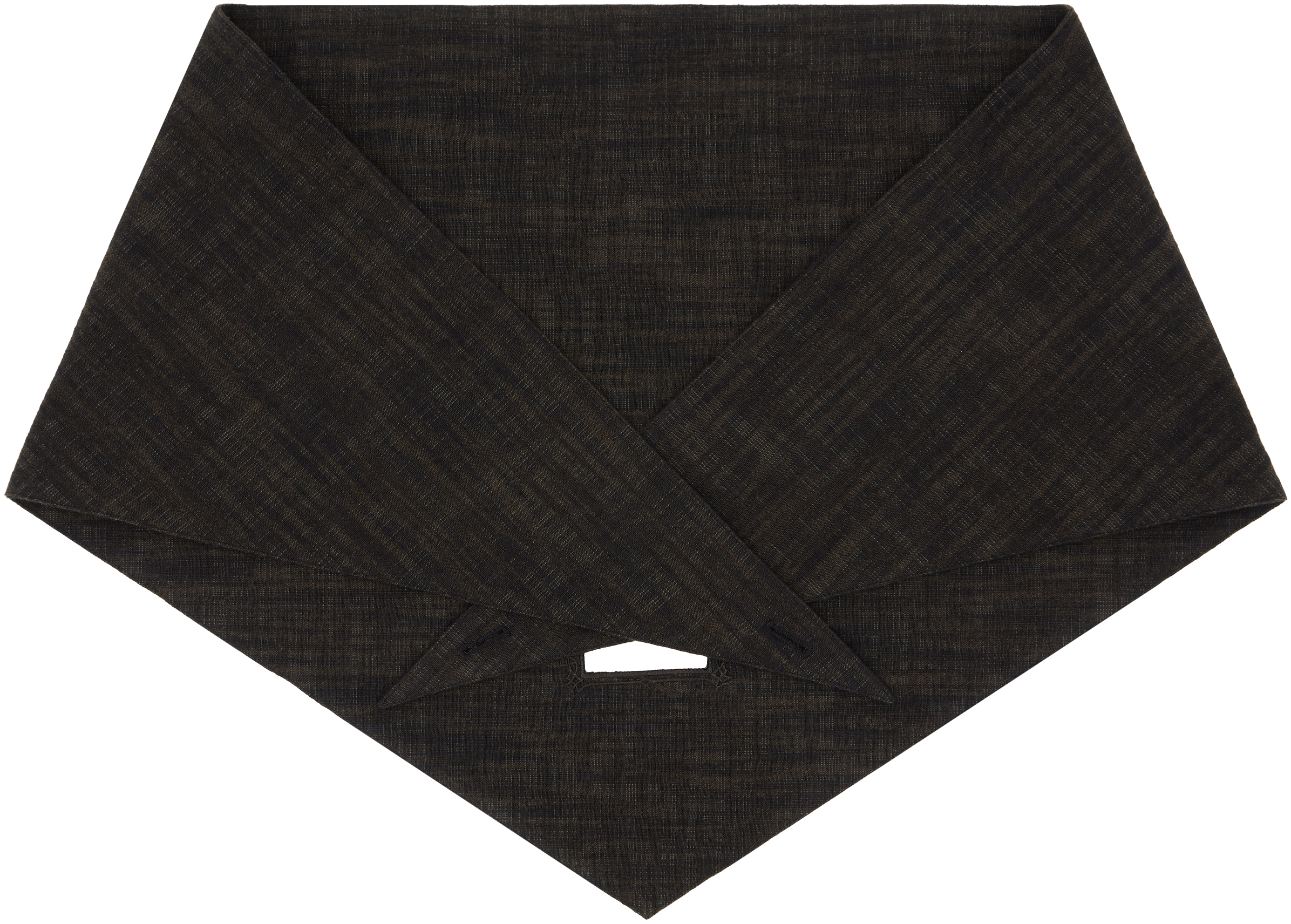 Brown Wooden Pattern Kerchief Scarf