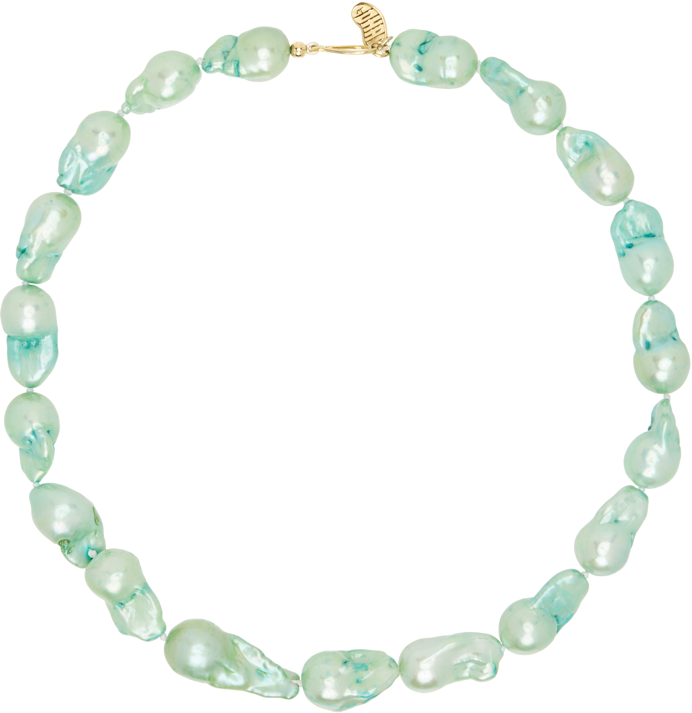 Green Host Baroque Pearl Necklace