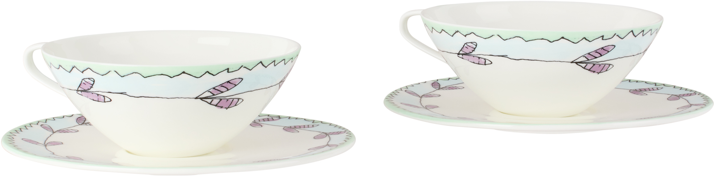 Marni White Serax Edition Tea Cup & Saucer Set In White