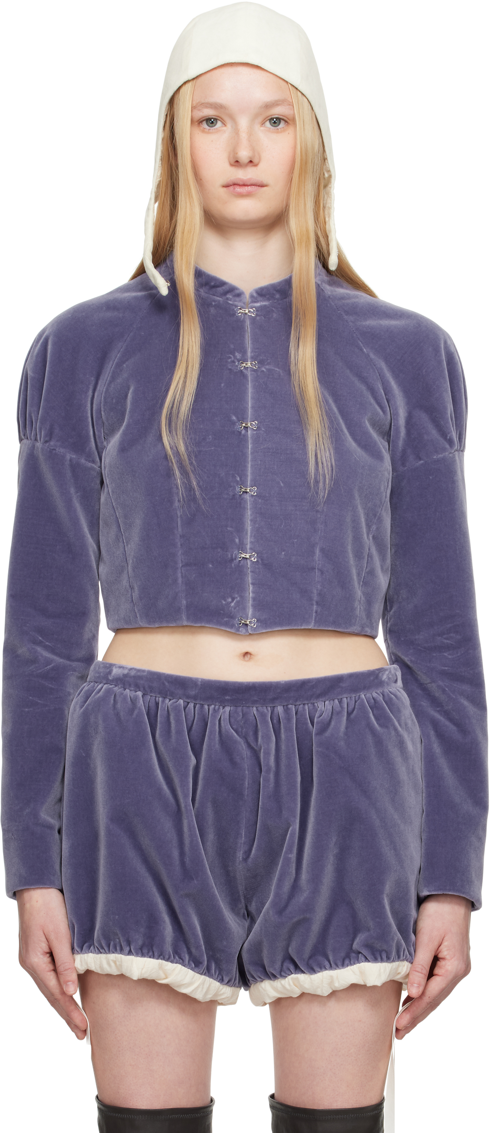 Purple Velvet Bodice Jacket