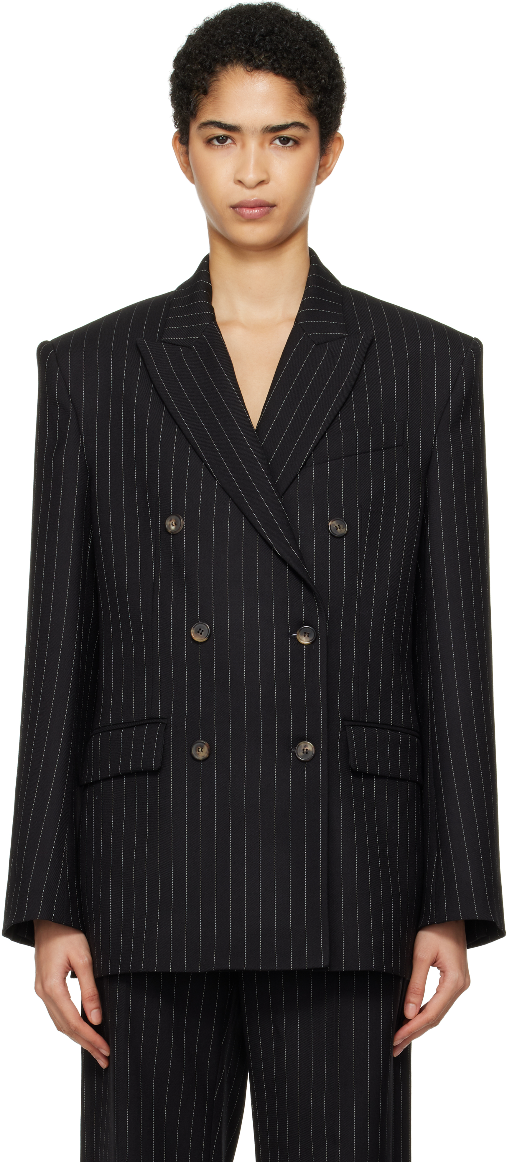 WARDROBE. NYC Black Double Breasted Blazer