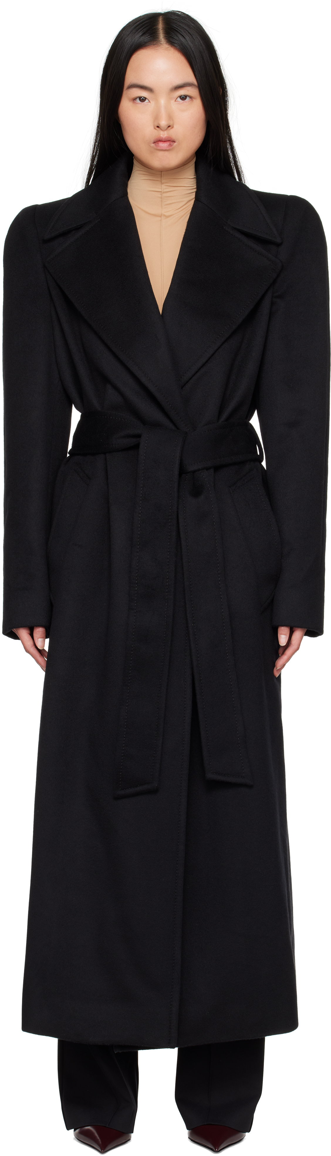 Shop Wardrobe.nyc Black Rosie Huntington-whiteley Edition Rhw Coat