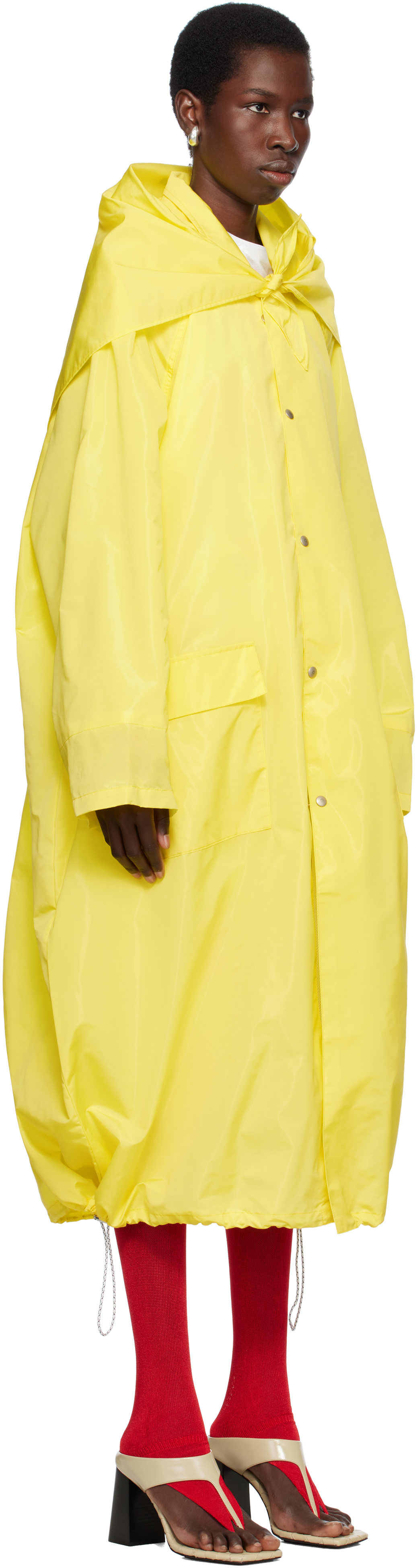 JULIE KEGELS YELLOW XL RAIN COAT
