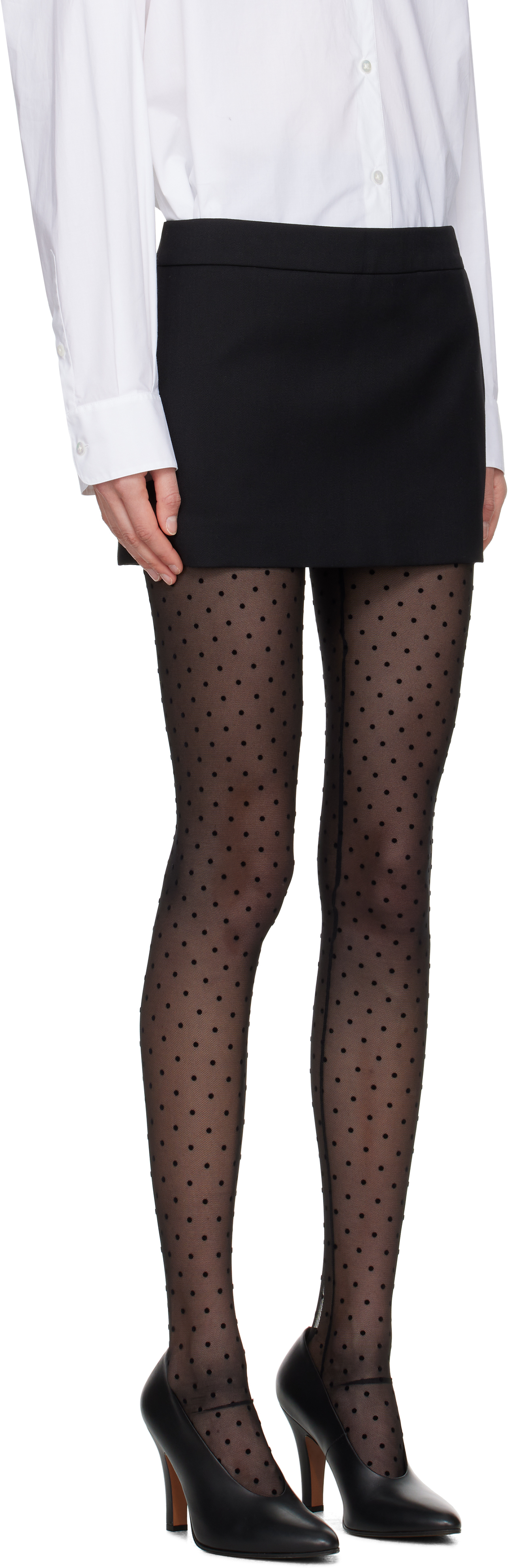 Wardrobe.nyc Low-rise Wool Miniskirt In Black