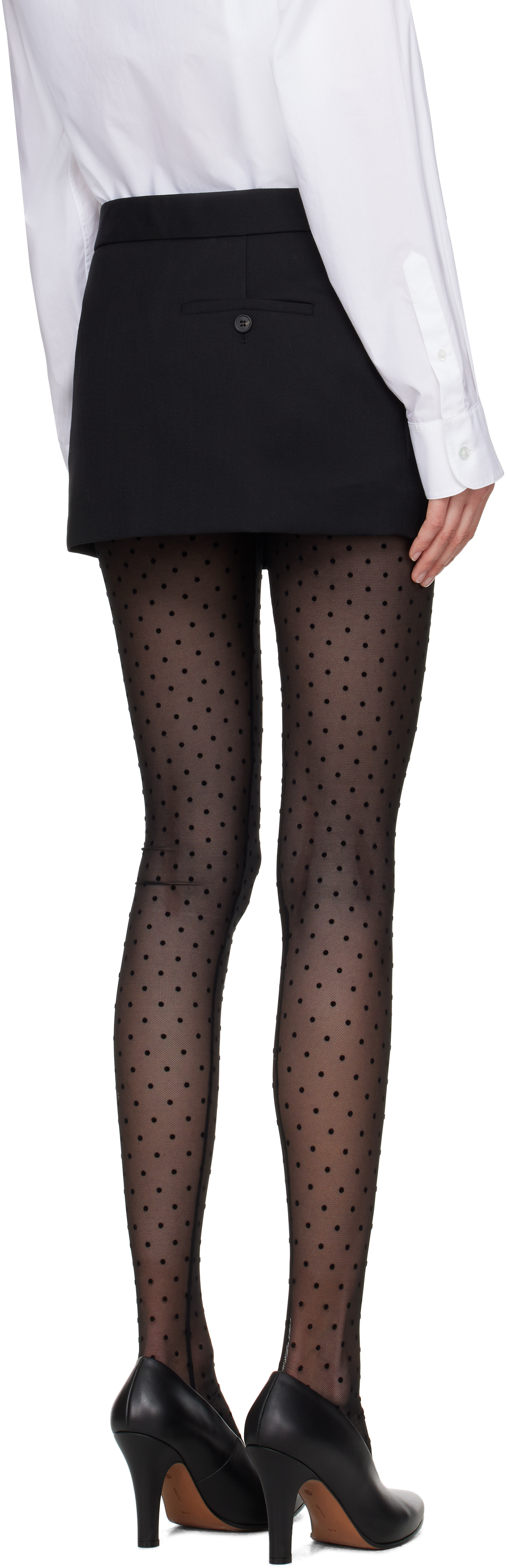 Wardrobe.nyc Low-rise Wool Miniskirt In Black