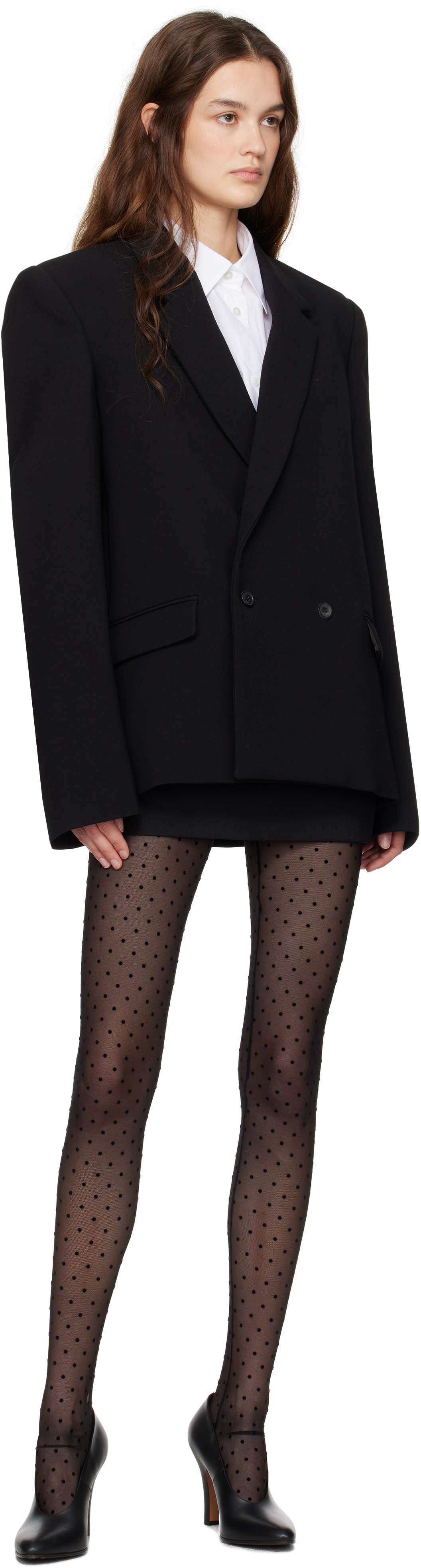 Wardrobe.nyc Low-rise Wool Miniskirt In Black