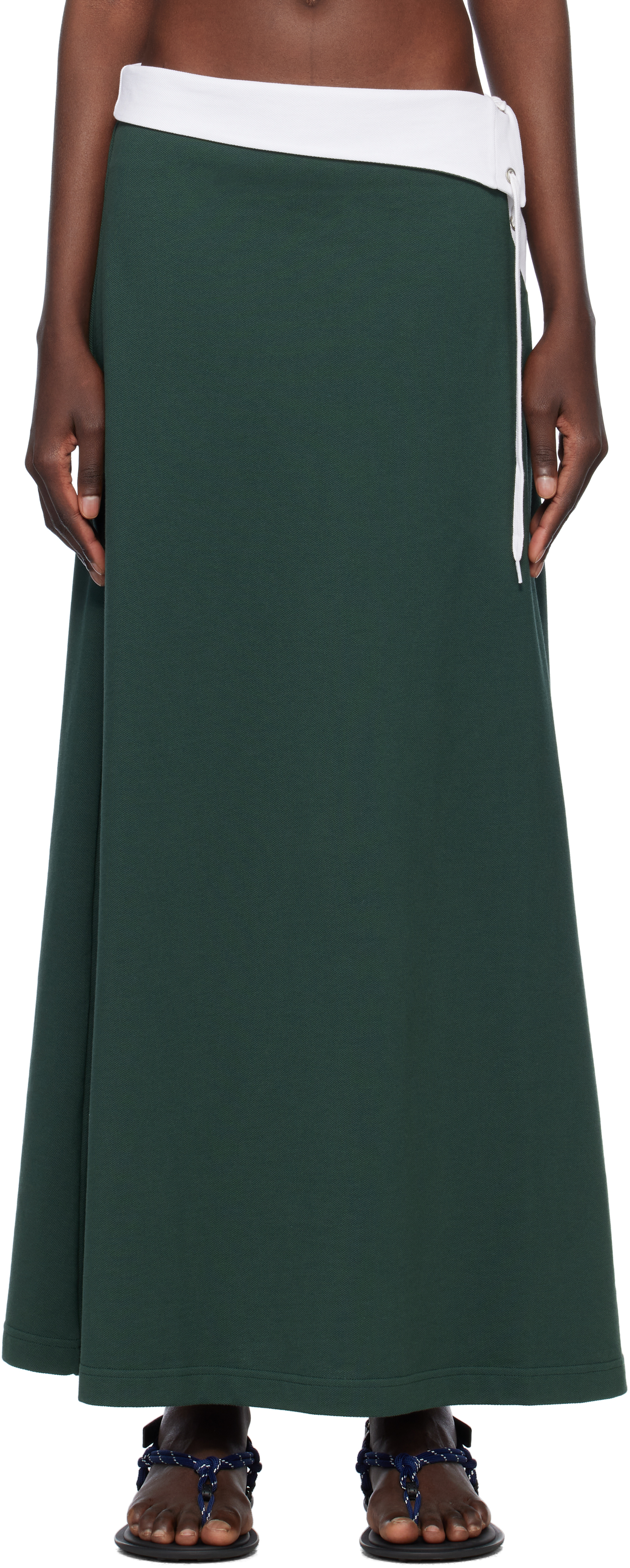 Green Polo Maxi Skirt
