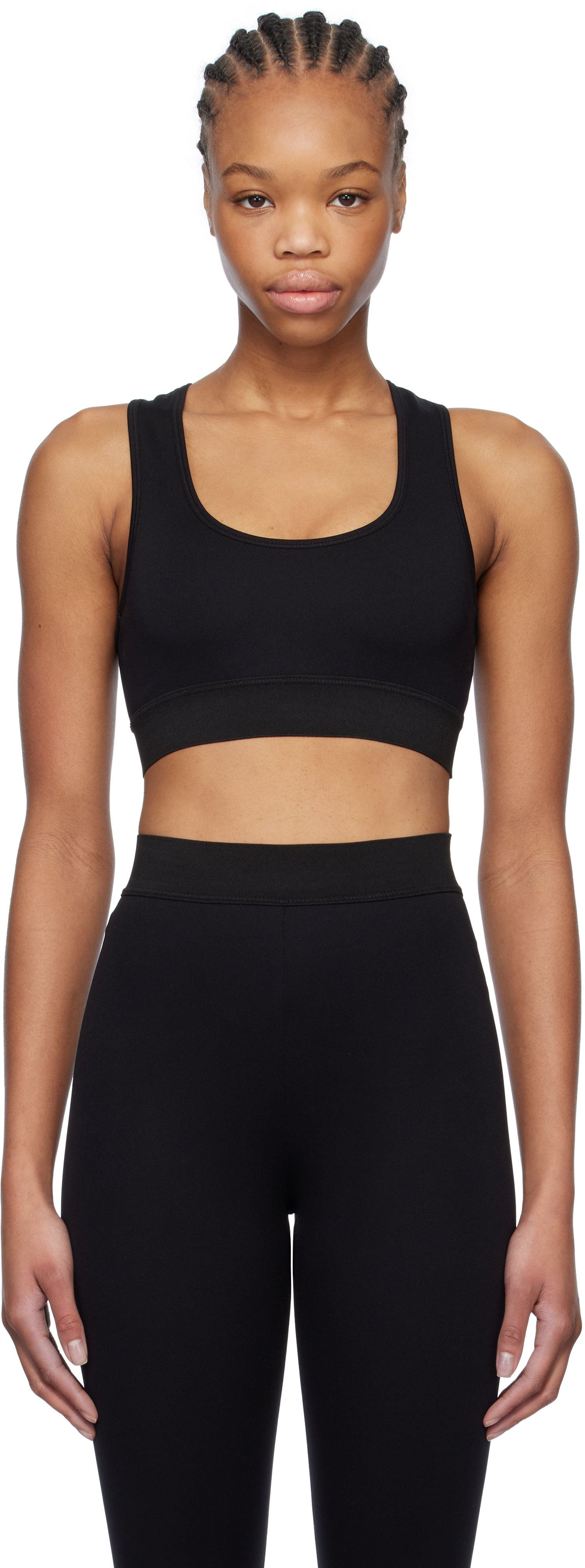 WARDROBE. NYC Black Rosie Huntington-Whiteley Edition RHW Active Sport Bra