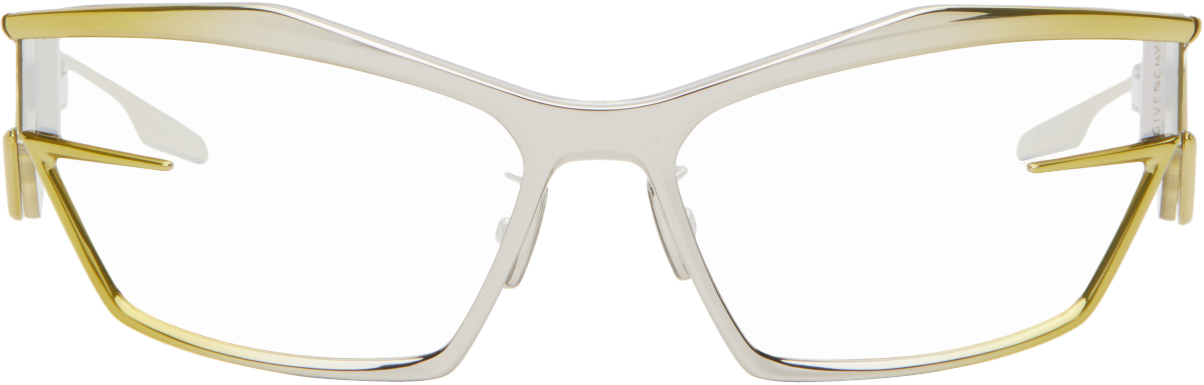 【関税込み】Givenchy ゴールド&シルバー Giv Cut サングラス Gold & Silver Giv Cut Sunglasses by Givenchy on Sale