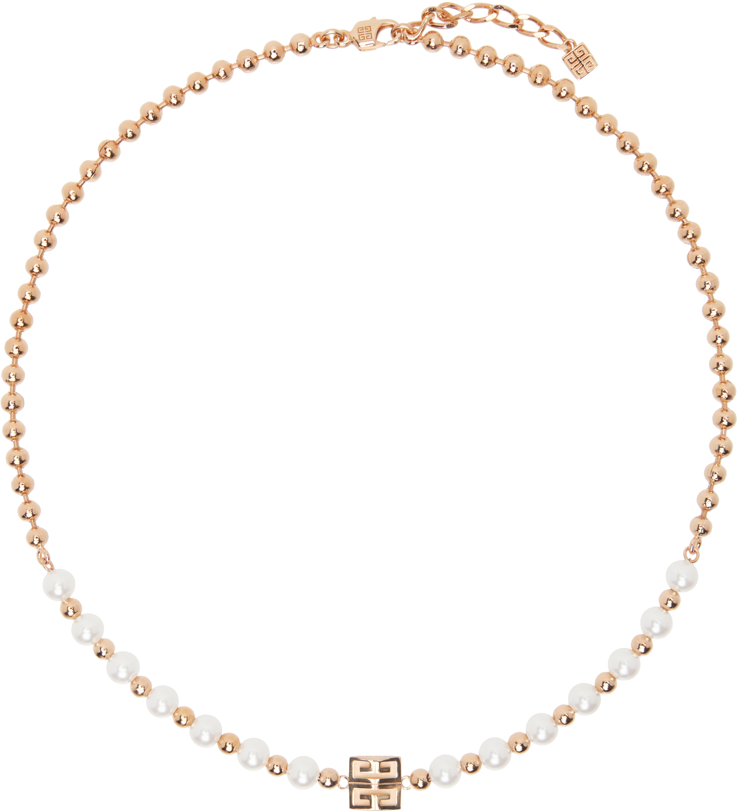 Rose Gold 4G Pearl Necklace