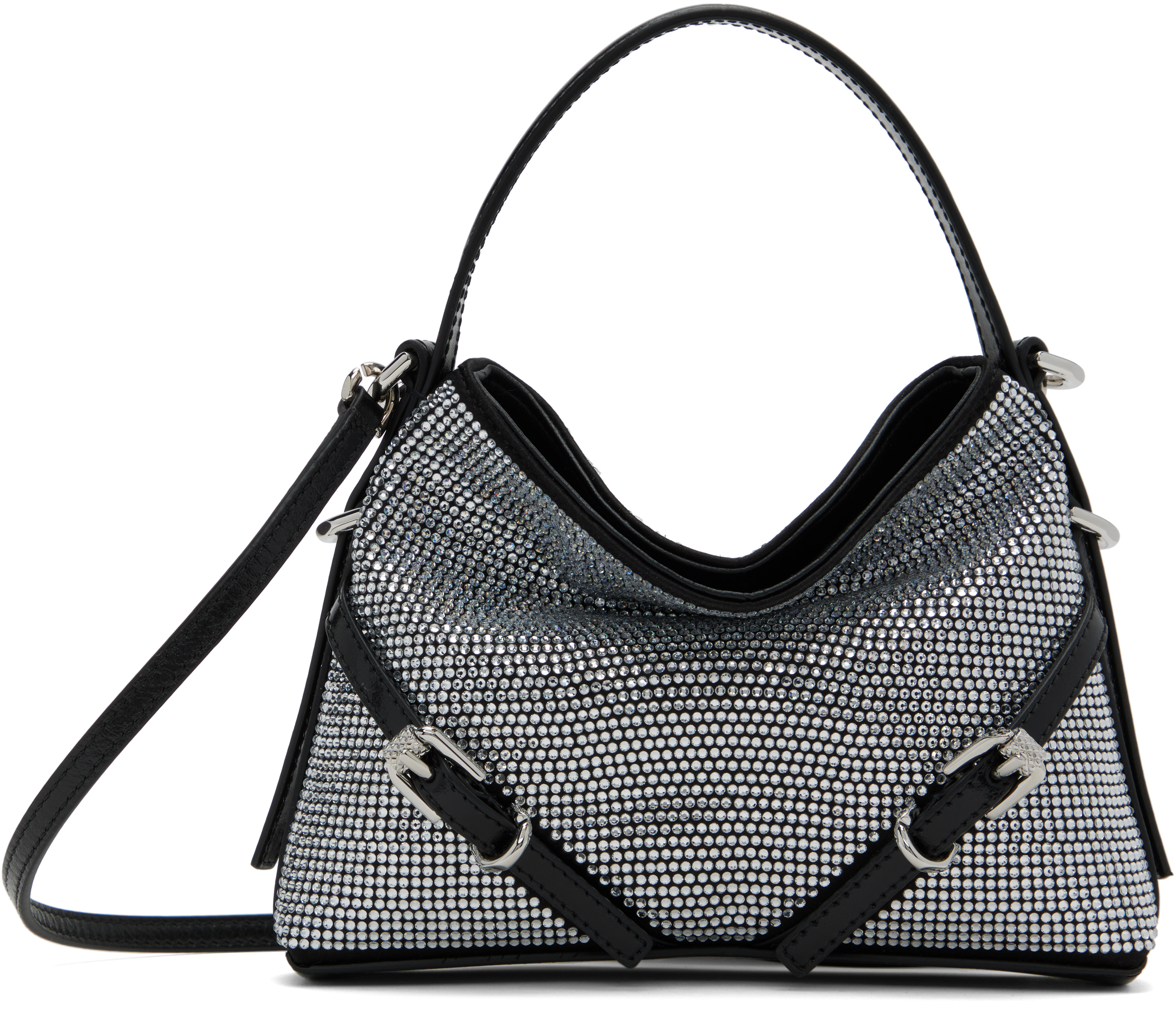 Silver & Black Nano Voyou Bag