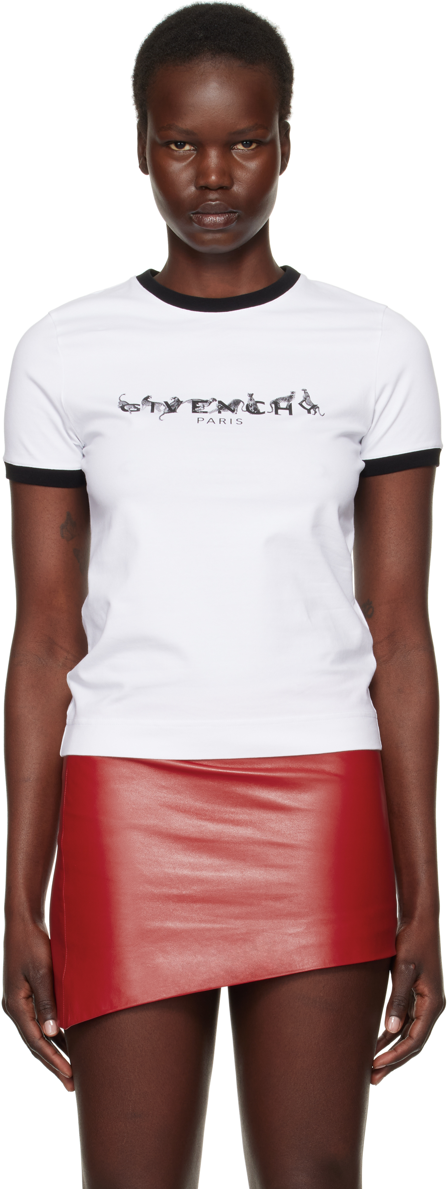 【送料&関税込】Givenchy Ringer T-shirt White Ringer T-shirt by Givenchy on Sale