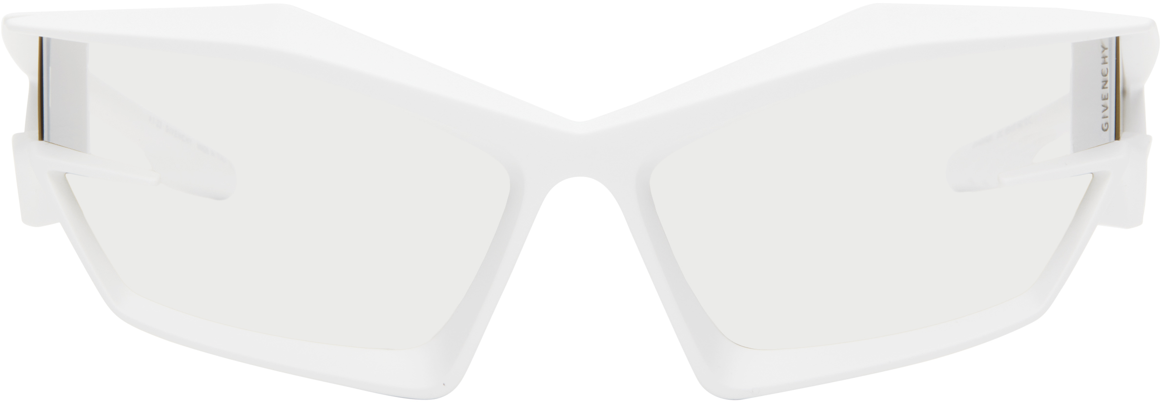 Givenchy White Giv Cut Sunglasses