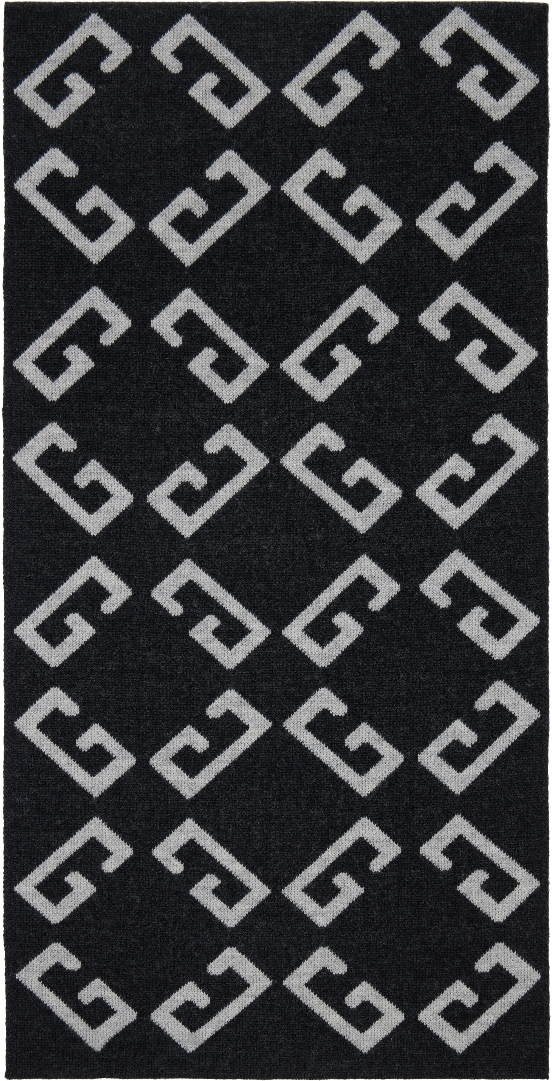 Givenchy Gray Double-faced Monogram Scarf