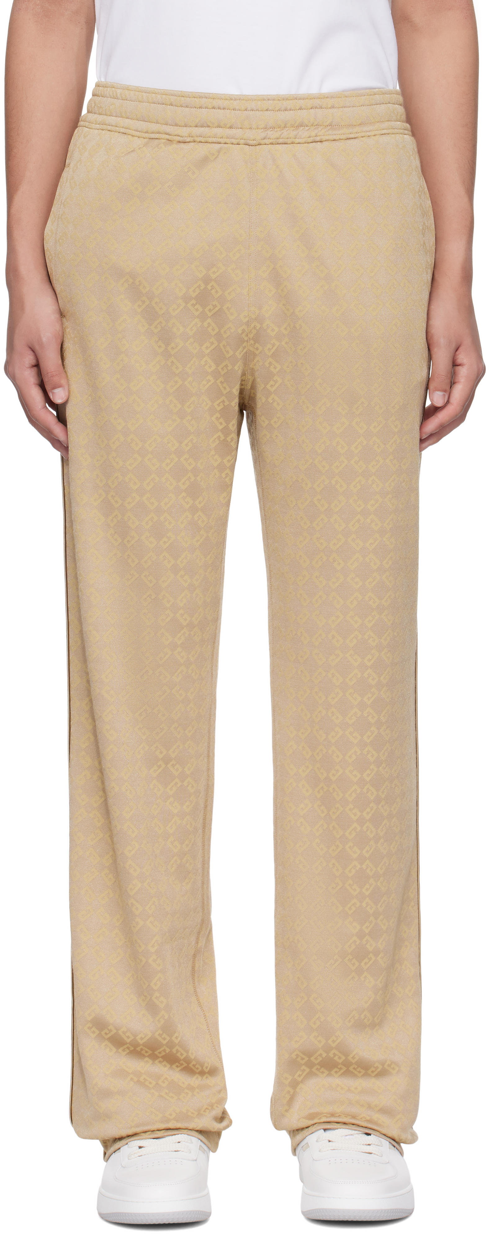 Gold Shiny Monogram 72 Jacquard Sweatpants