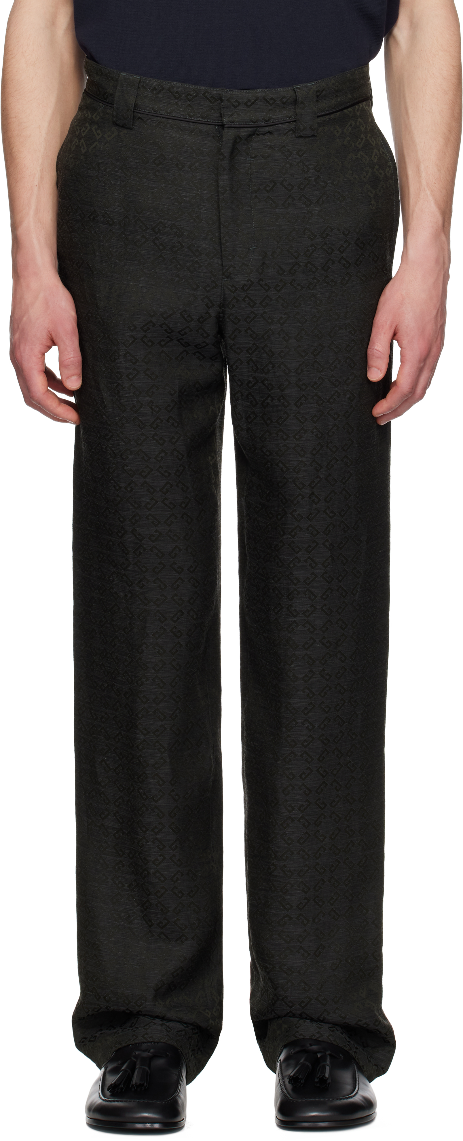 Gray Monogram 72 Chino Matching Evening Trousers