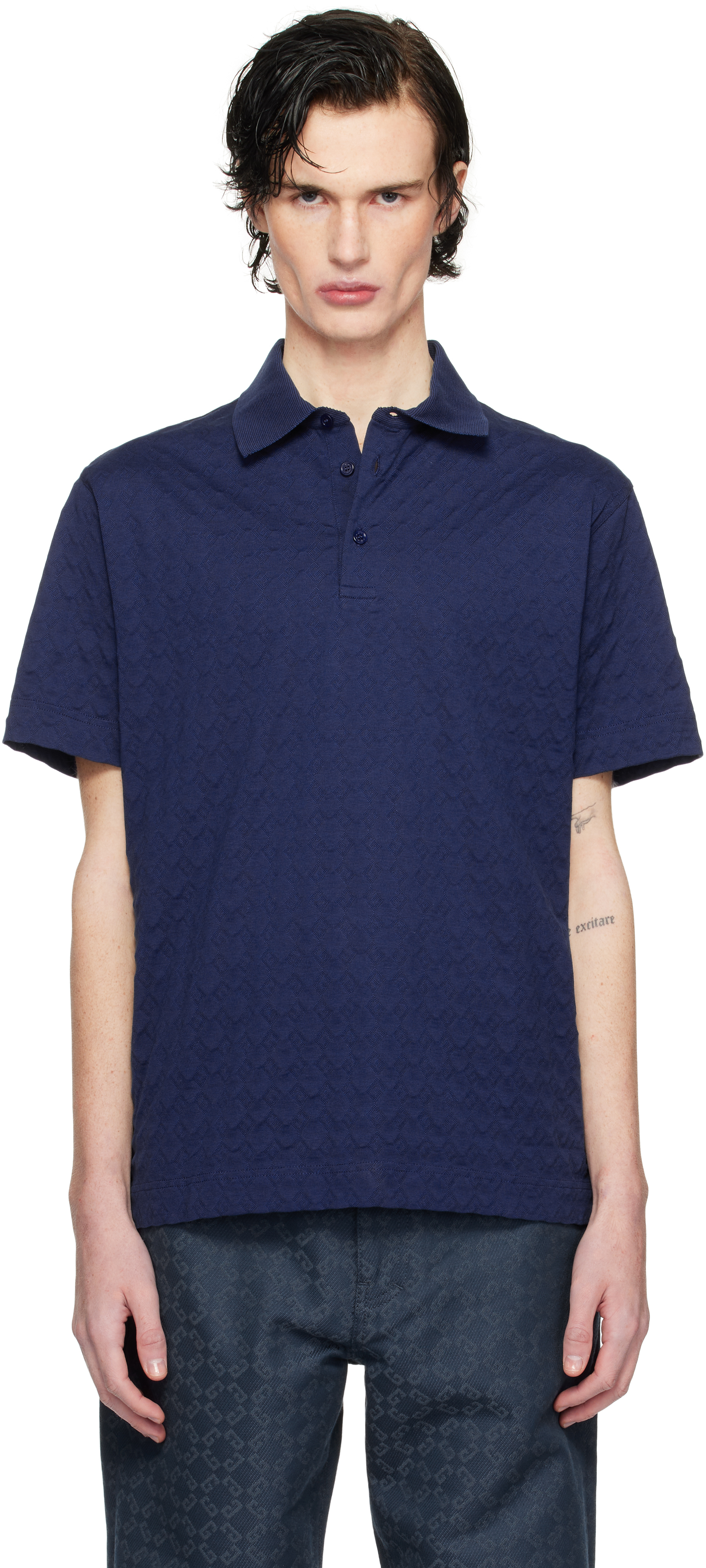 Blue Classic Fit Polo