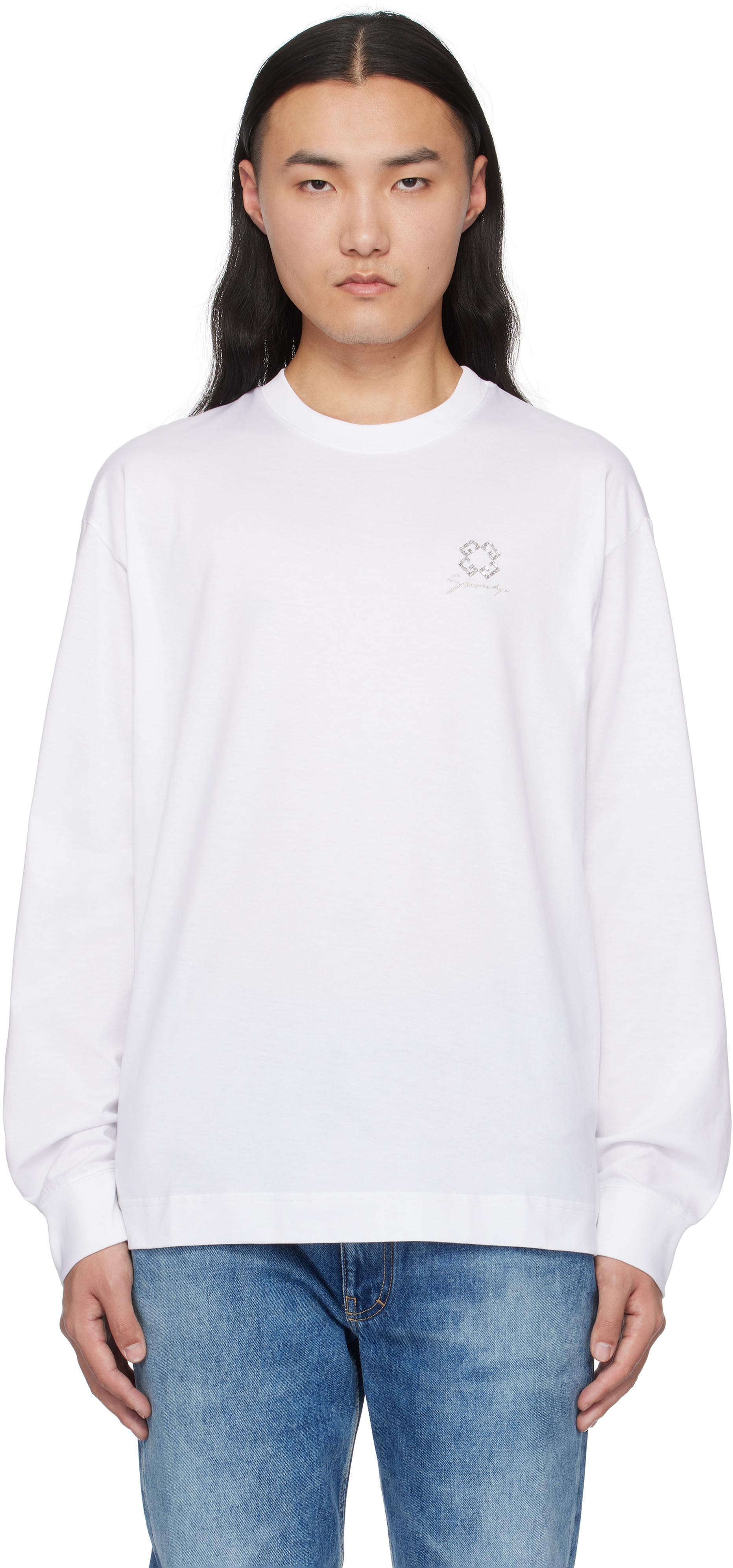 【関税込み】Givenchy ホワイト Crystals 4G Tシャツ Givenchyのホワイト Crystals 4G Tシャツがセール中
