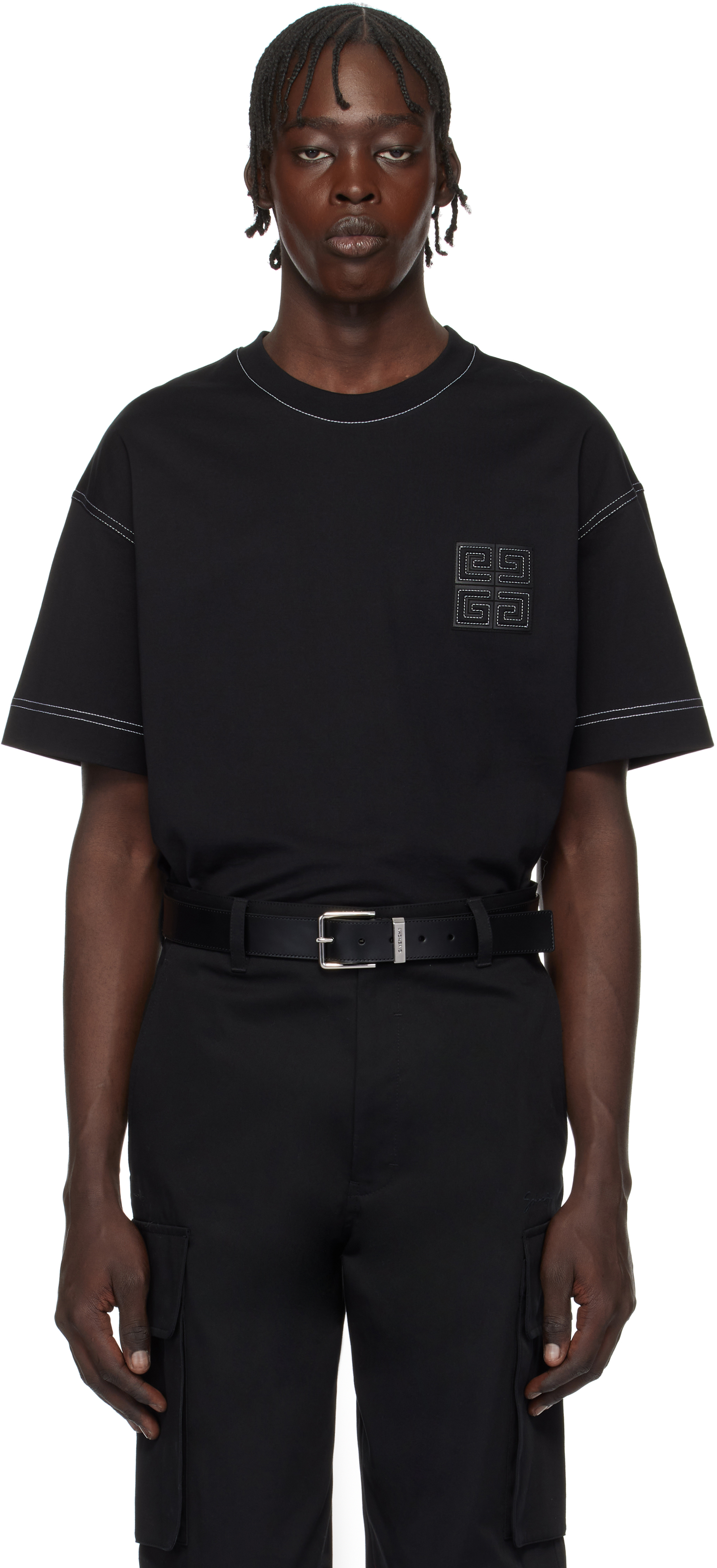 Black 4G T-shirt by Givenchy on Sale